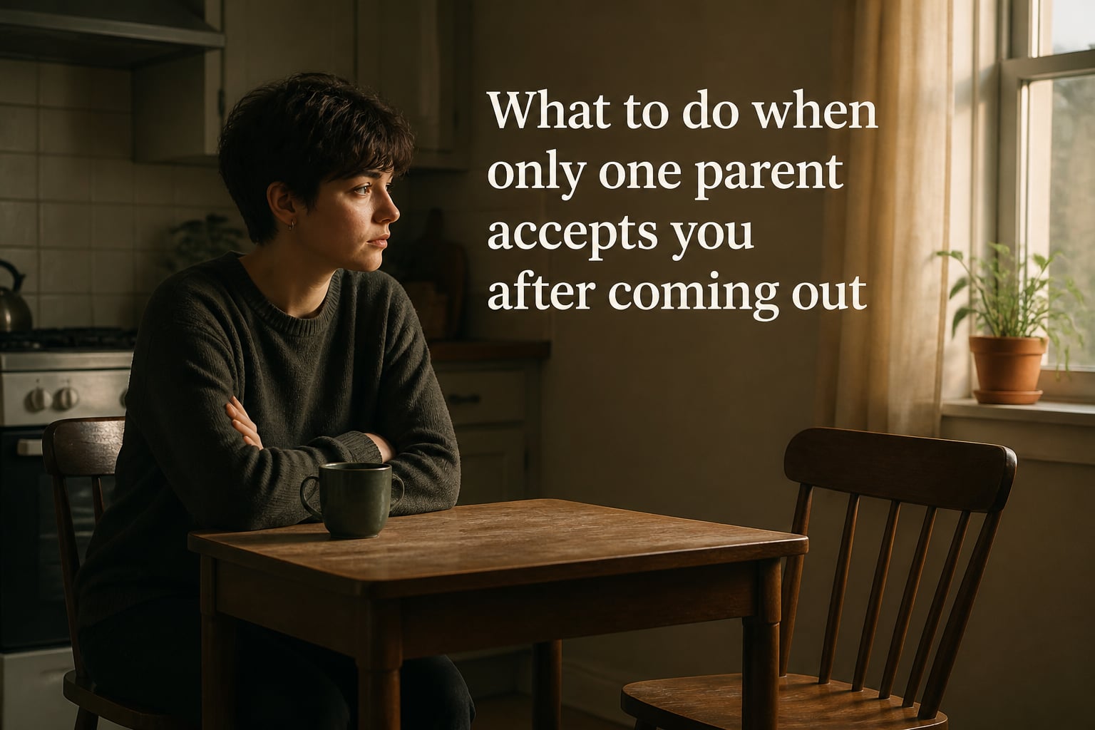 What to do when only one parent accepts you after coming out