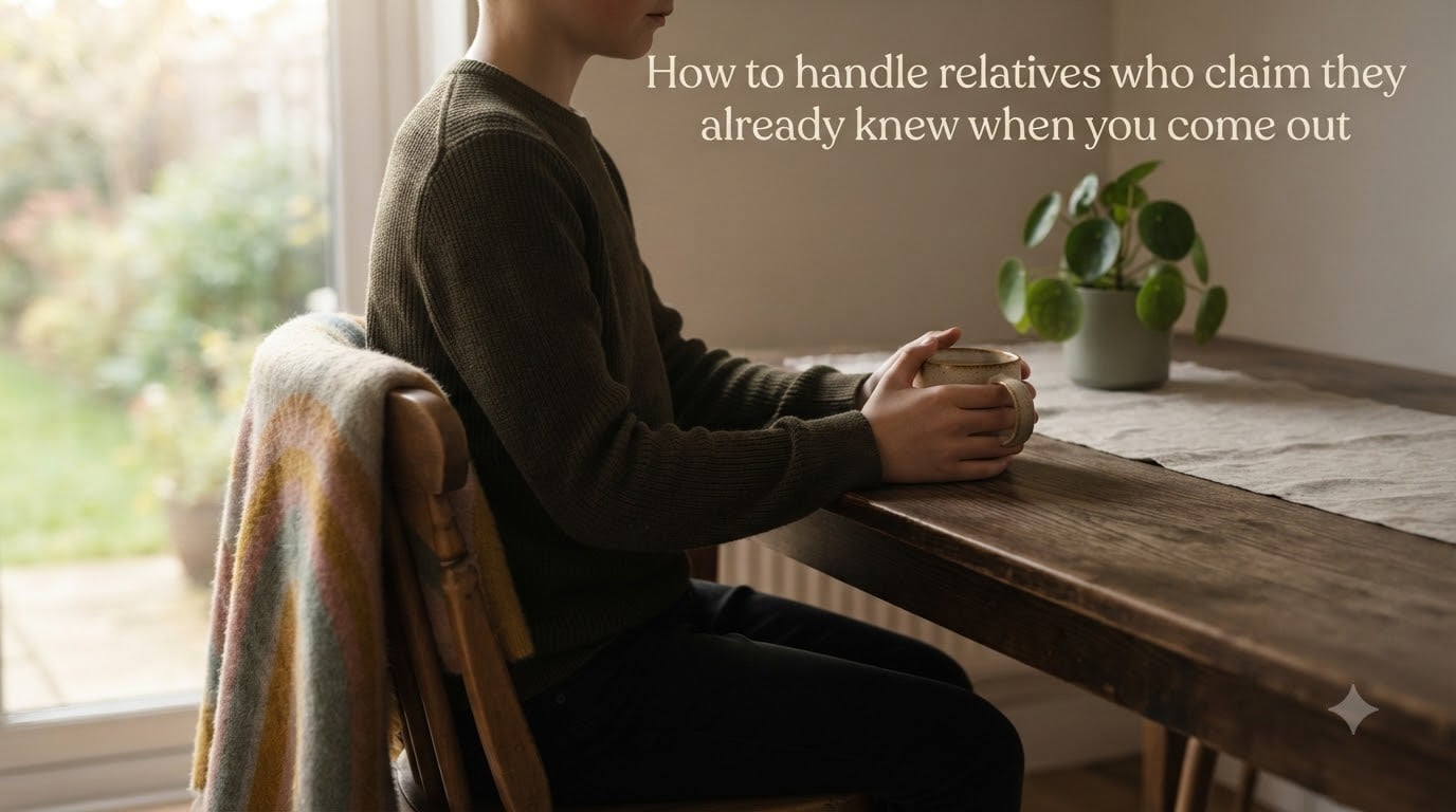 How to handle relatives who claim they already knew when you come out