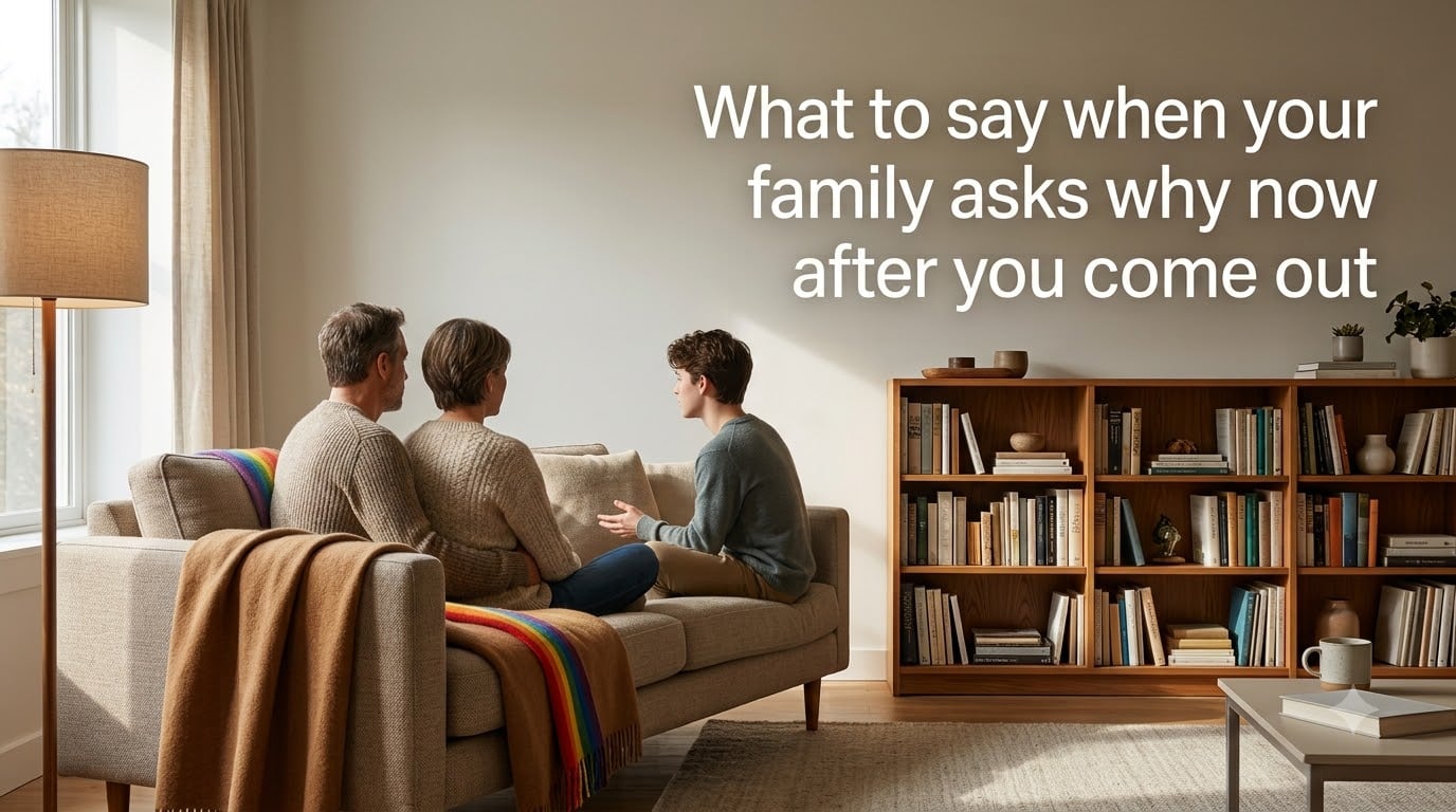 What to say when your family asks why now after you come out