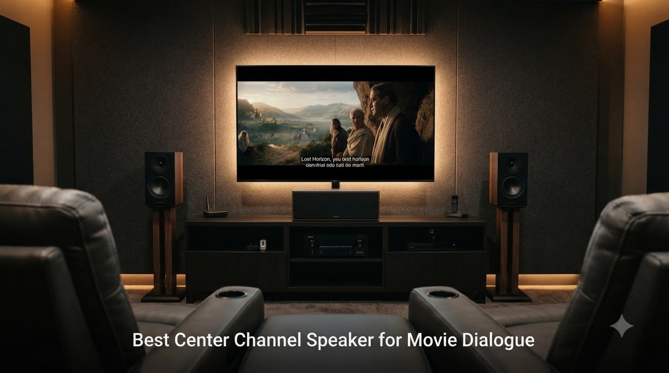 Best Center Channel Speaker for Movie Dialogue