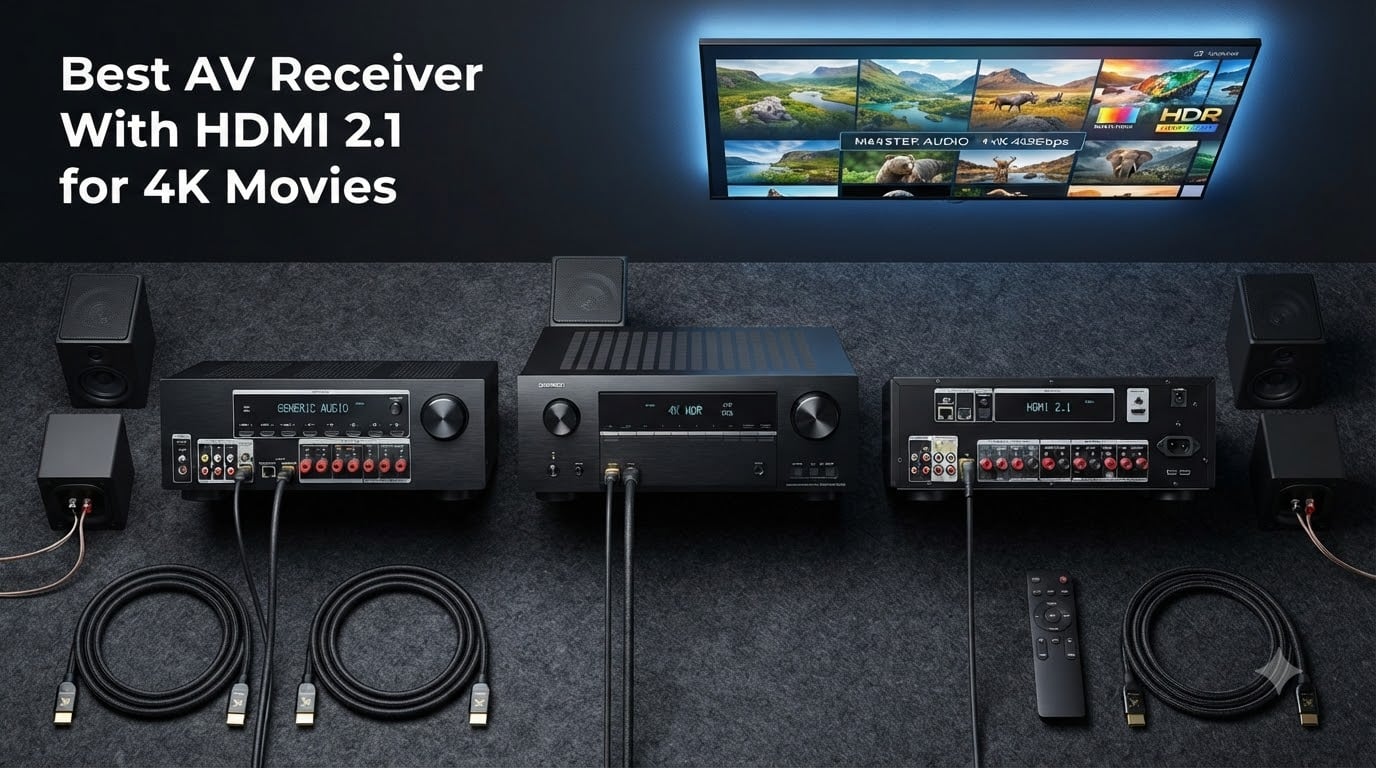 Best AV Receiver With HDMI 2.1 for 4K Movies