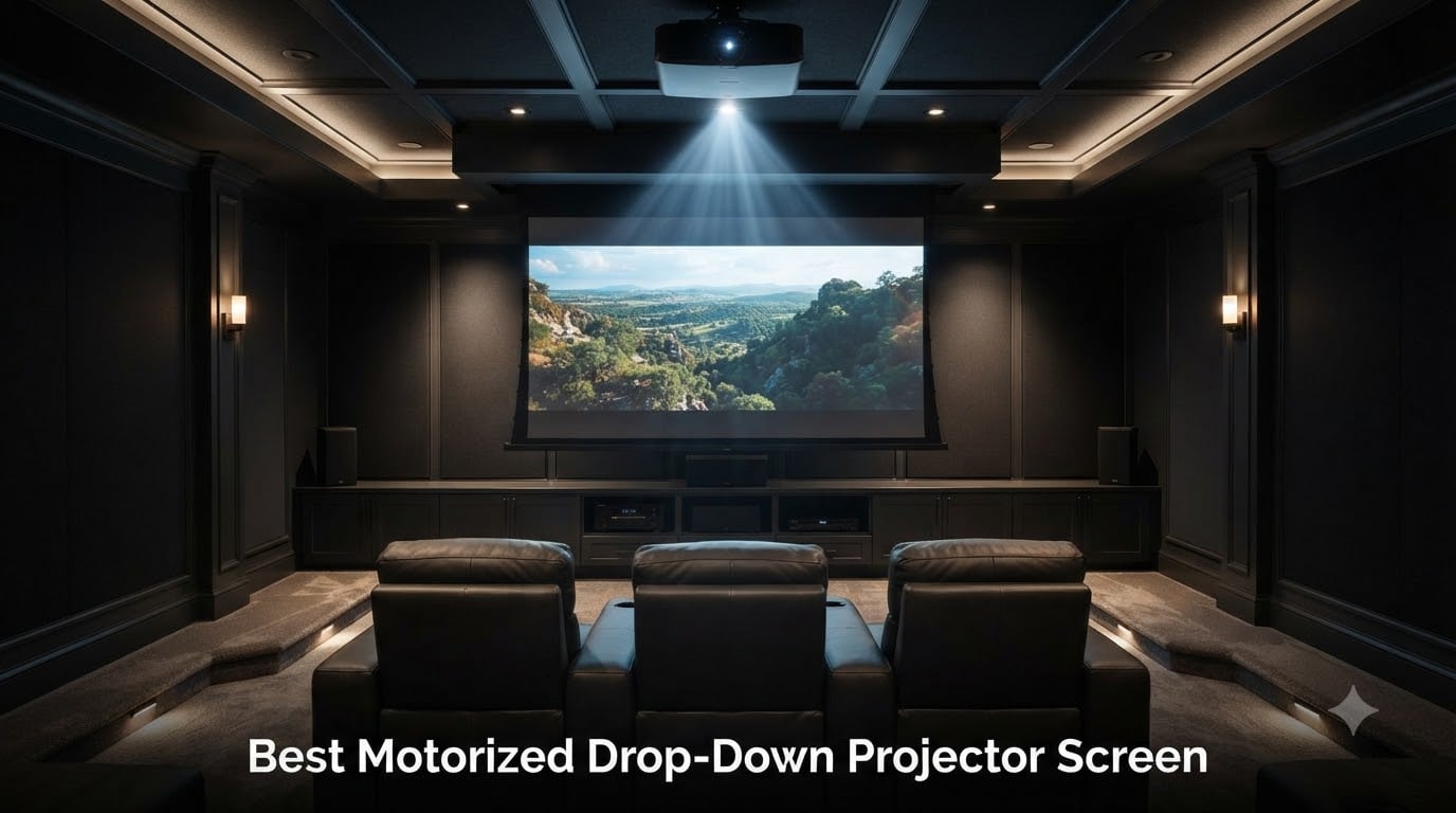 Best Motorized Drop-Down Projector Screen