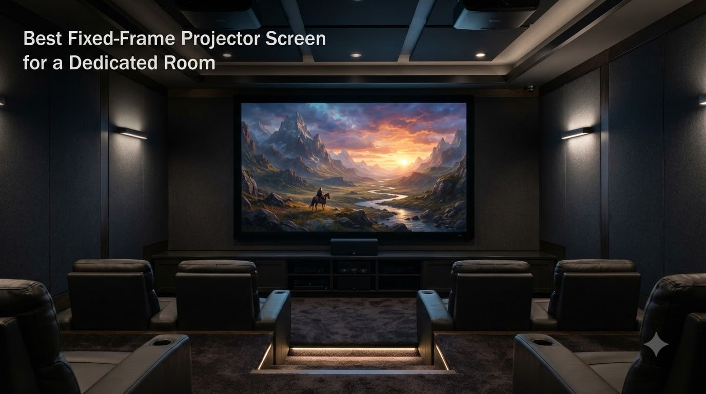 Best Fixed-Frame Projector Screen for a Dedicated Room
