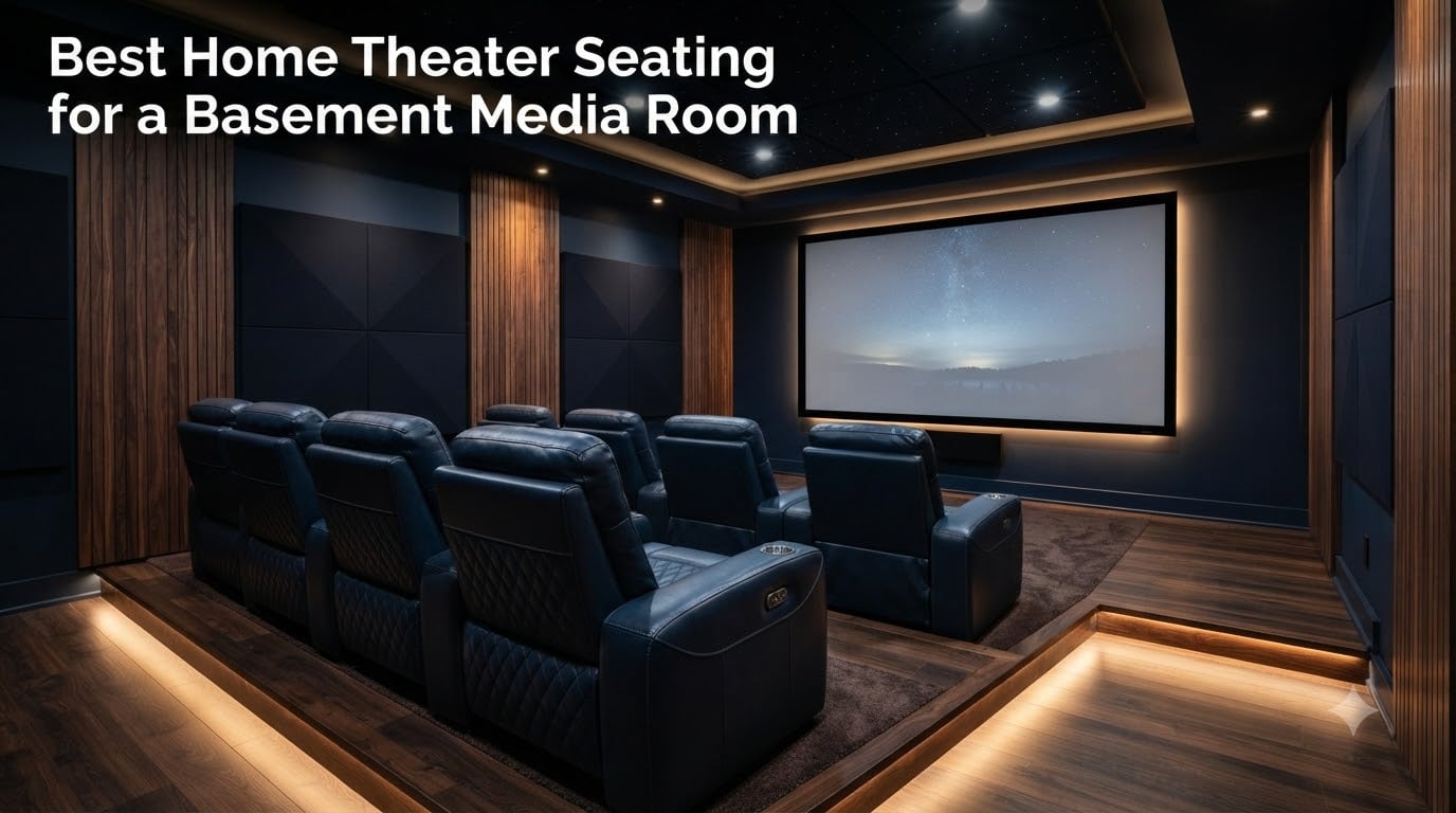 Best Home Theater Seating for a Basement Media Room