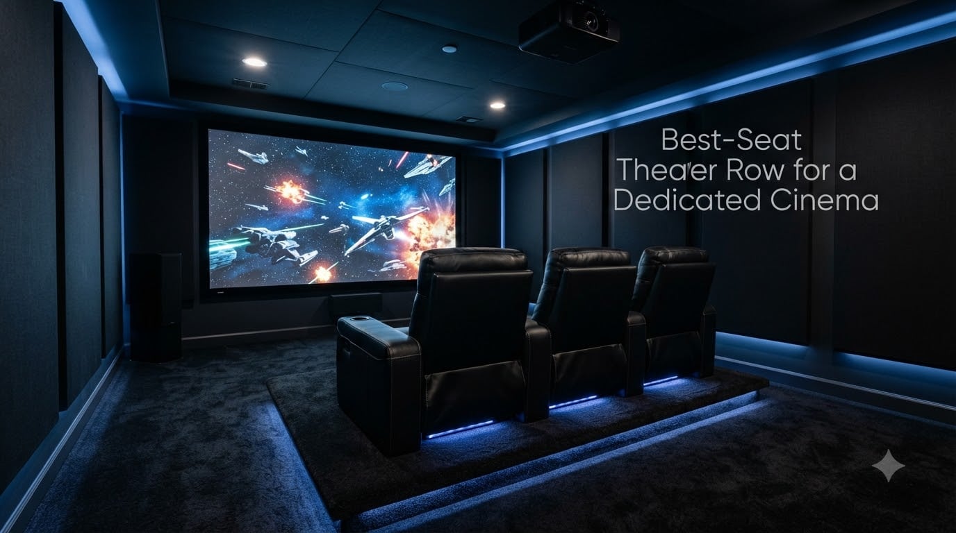Best 3-Seat Theater Row for a Dedicated Cinema