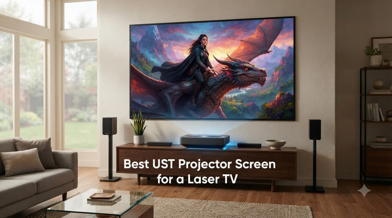 Best UST Projector Screen for a Laser TV