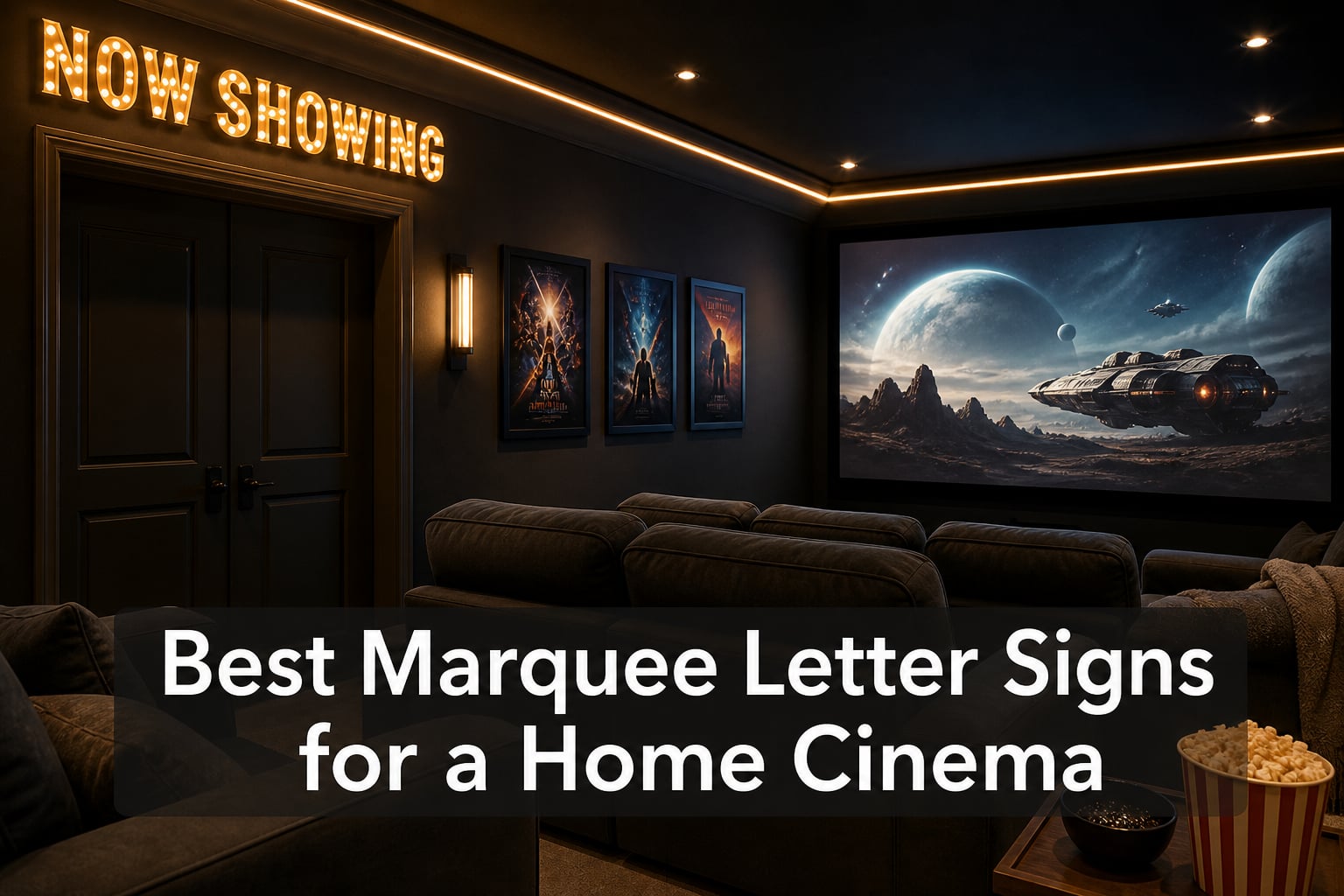 Best Marquee Letter Signs for a Home Cinema