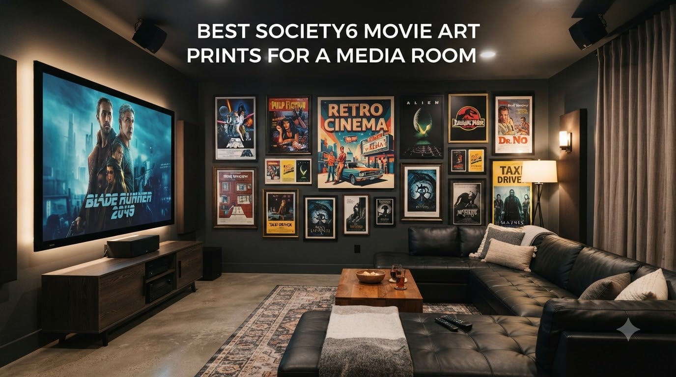 Best Society6 Movie Art Prints for a Media Room