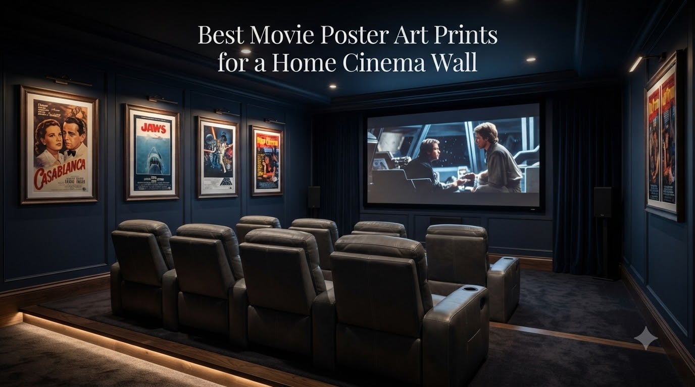 Best Movie Poster Art Prints for a Home Cinema Wall