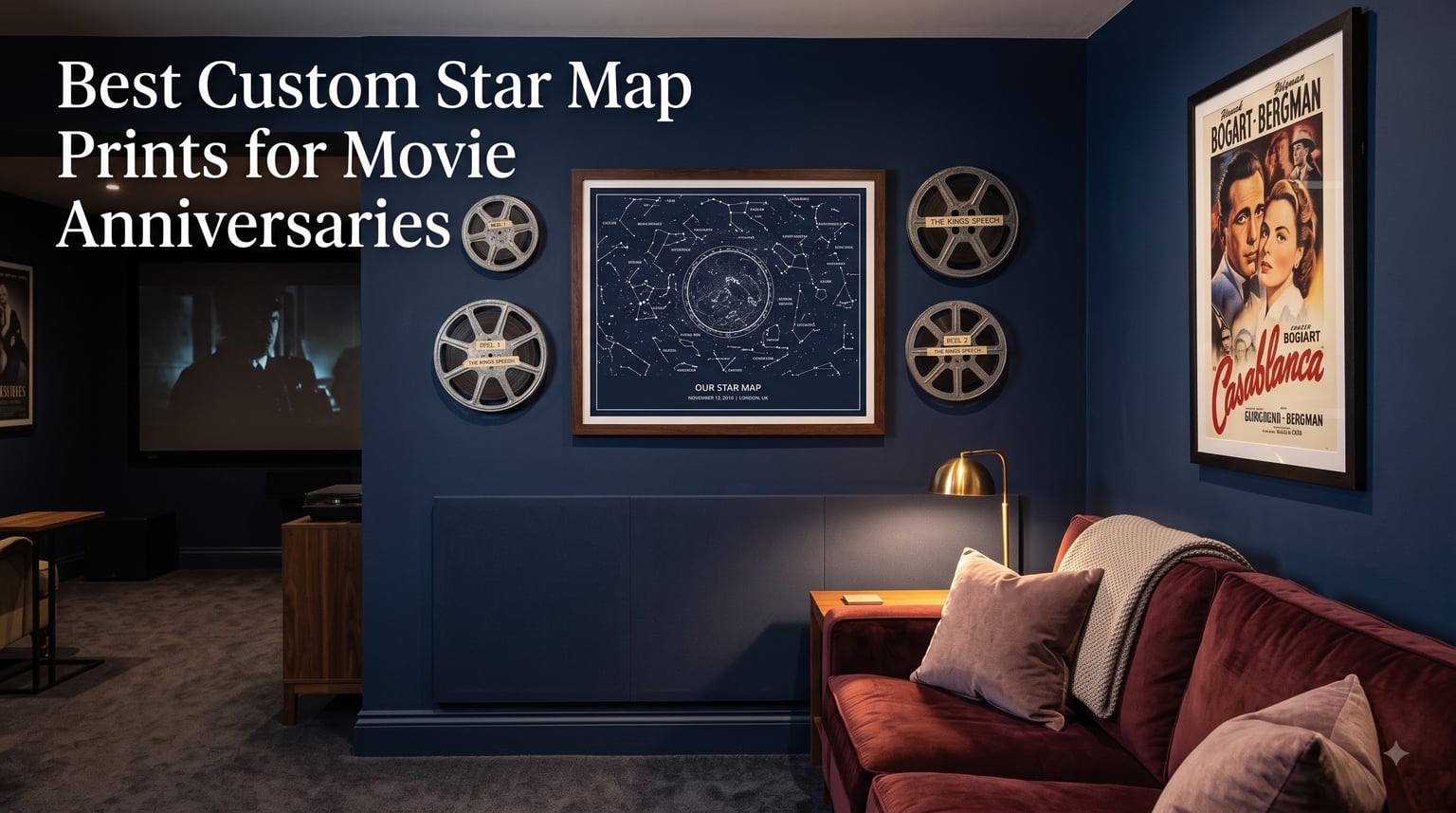 Best Custom Star Map Prints for Movie Anniversaries