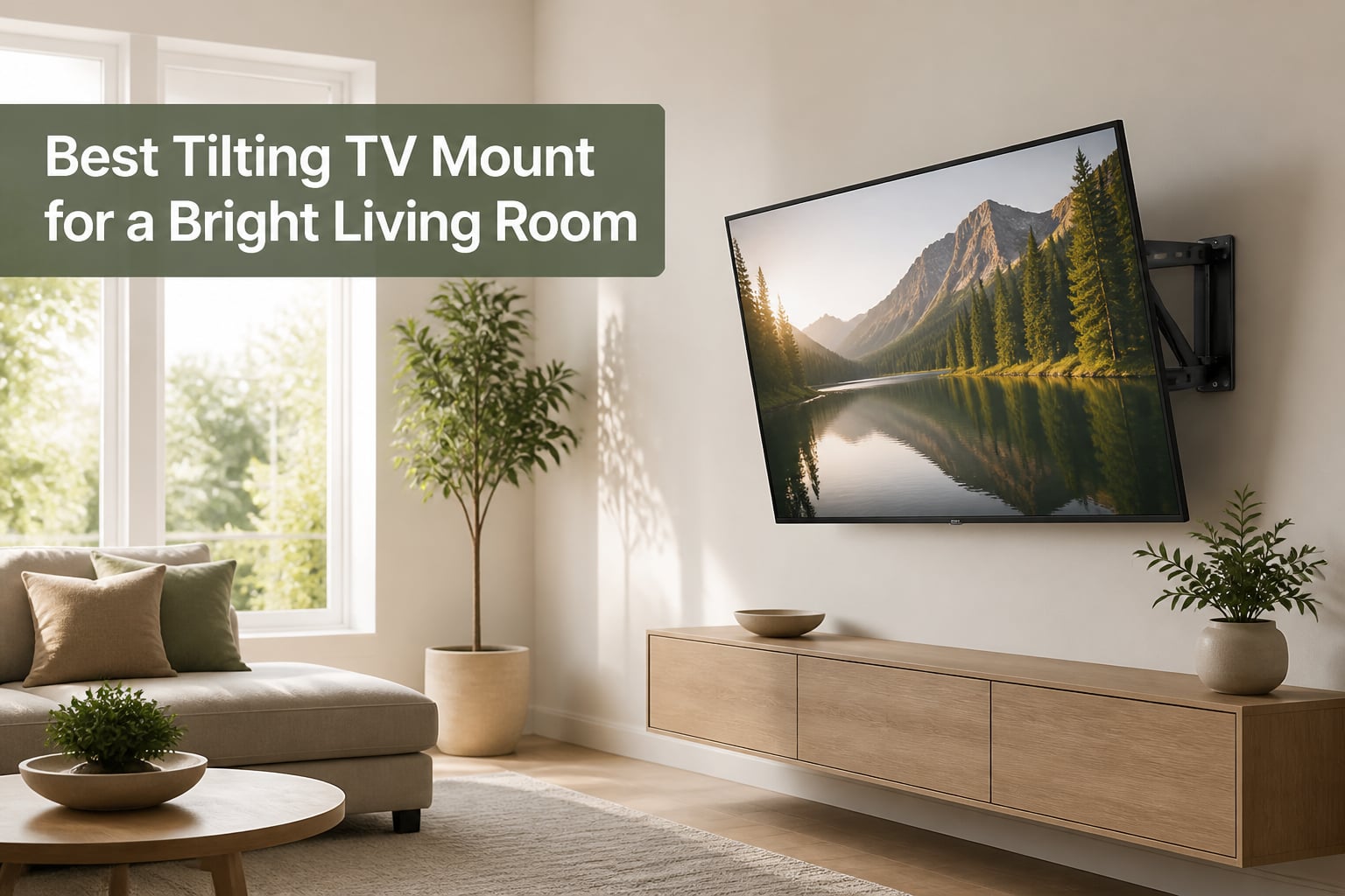 Best Tilting TV Mount for a Bright Living Room