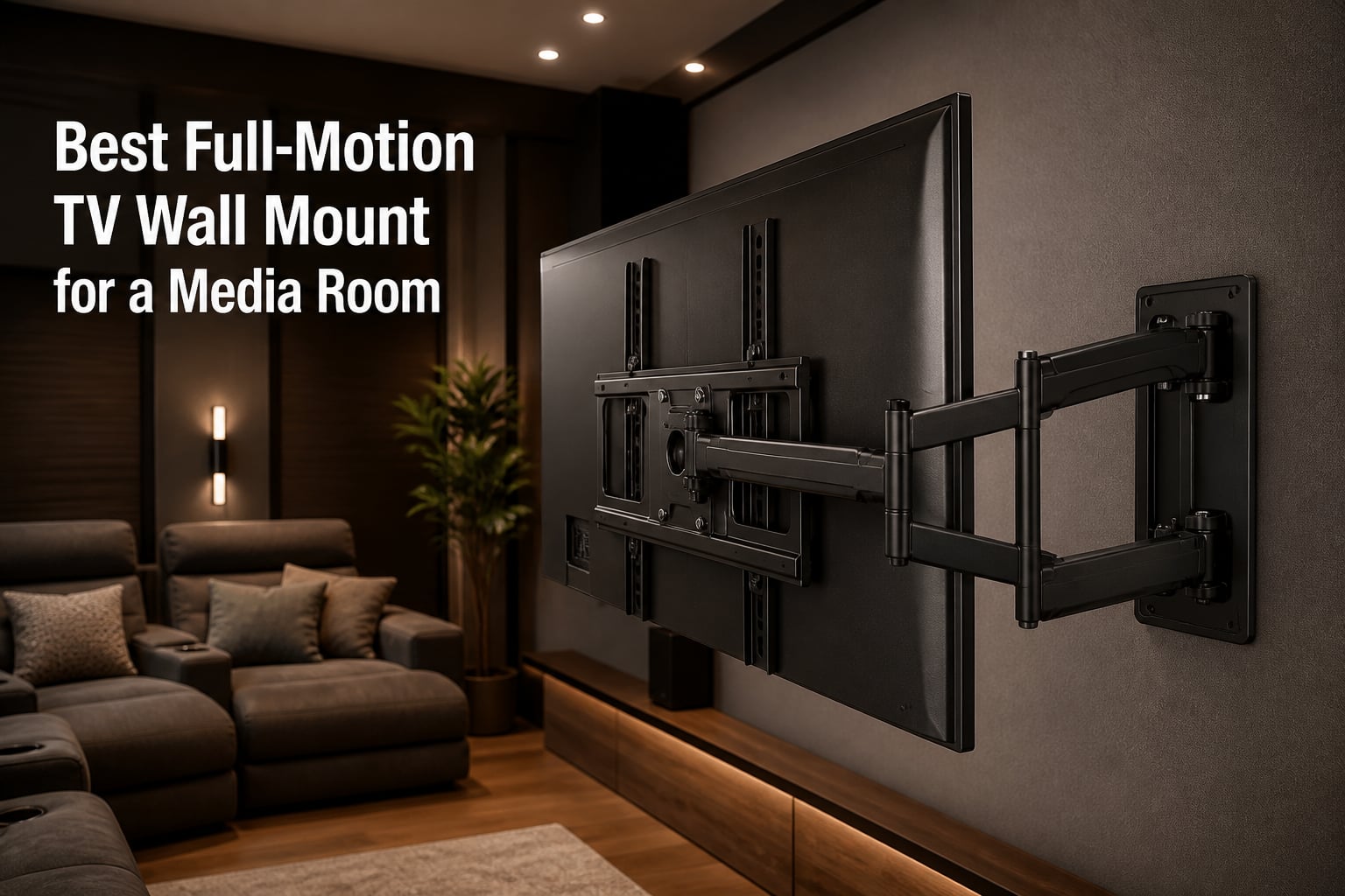 Best Full-Motion TV Wall Mount for a Media Room