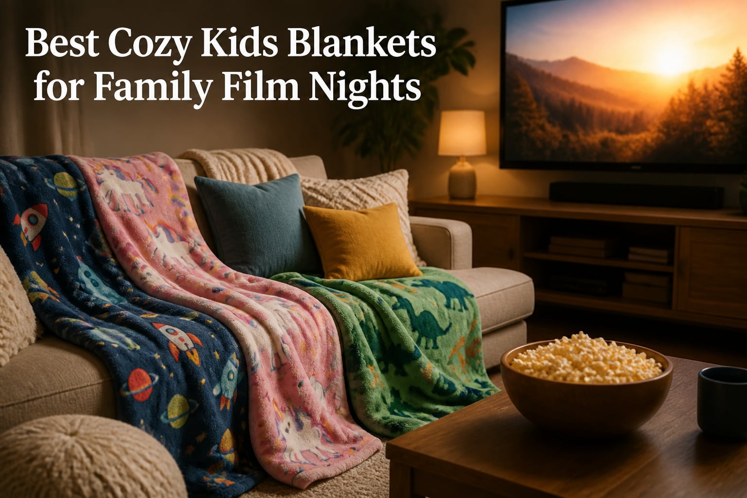 Best Cozy Kids Blankets for Family Film Nights