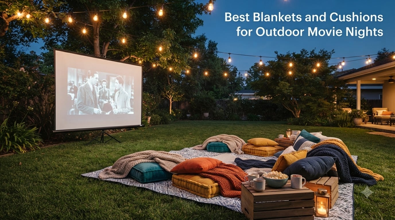 Best Blankets and Cushions for Outdoor Movie Nights