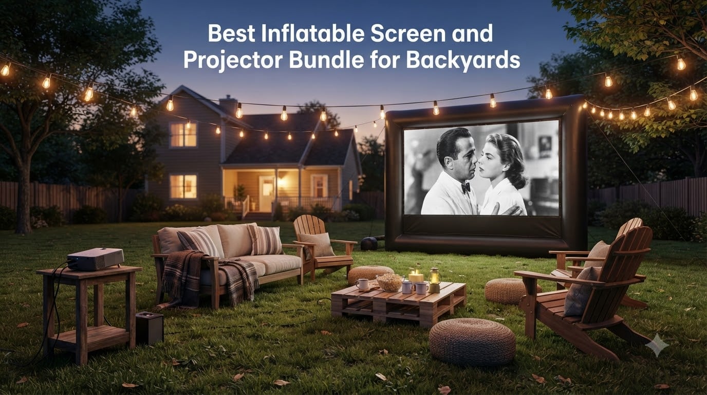 Best Inflatable Screen and Projector Bundle for Backyards