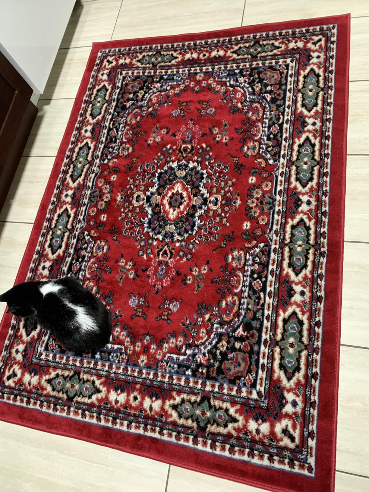 Home Dynamix Premium Sakarya Traditional Medallion Area Rug, Navy Blue/Brown, 5'2