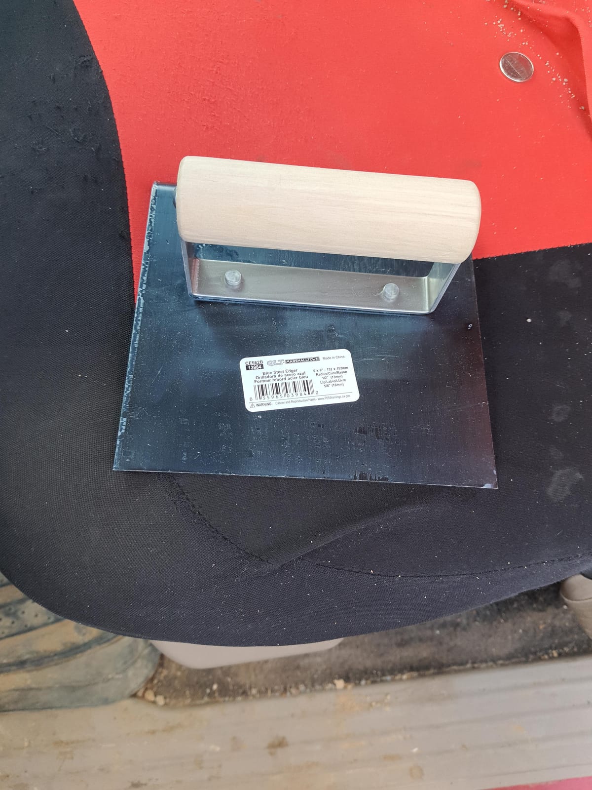 MARSHALLTOWN Blue Steel Straight End Edger, 6 x 6 Inch, Assembled in USA customer photo 2