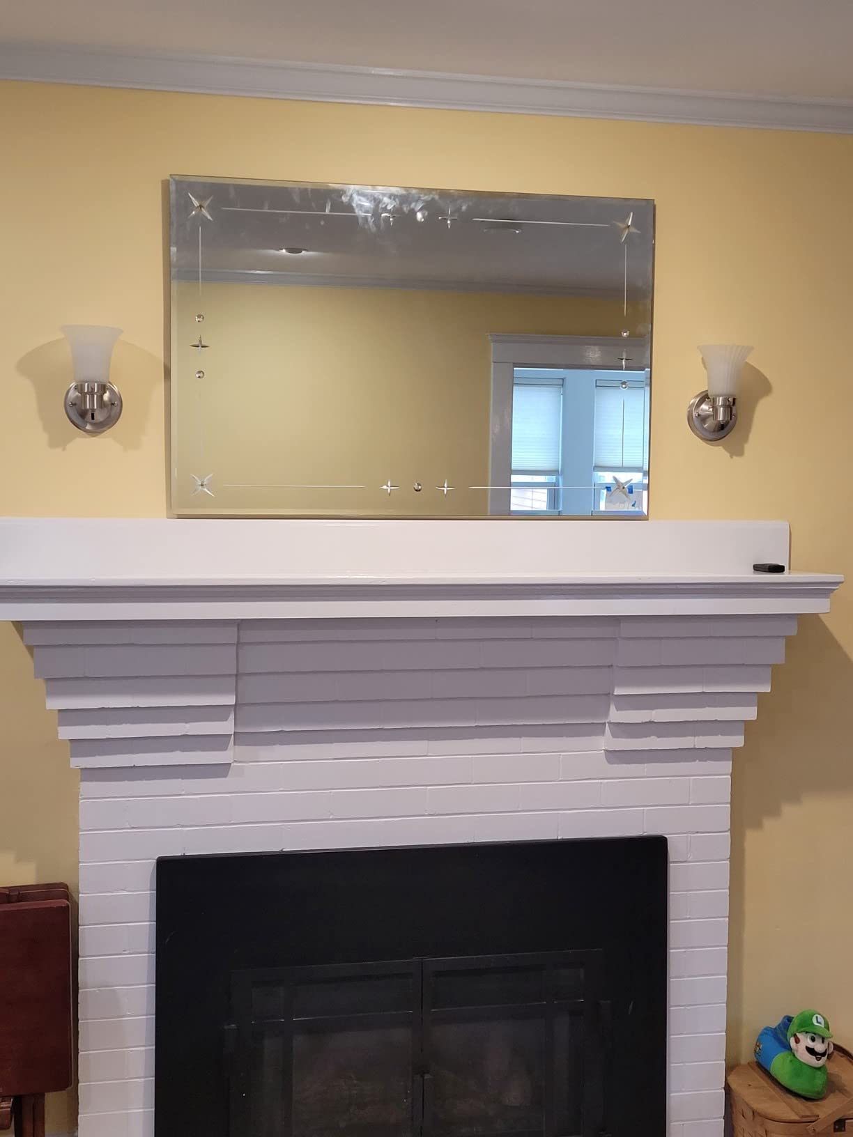 Design House Village Traditional 1-Light Indoor Dimmable Wall Sconce, Frosted Flute Glass, Twist On/Off Switch, Bathroom Bedroom Hallway, Oil-Rubbed Bronze, 8.25 in H x 5.1 in W, Uses 60W Bulb, 505115 customer photo 1