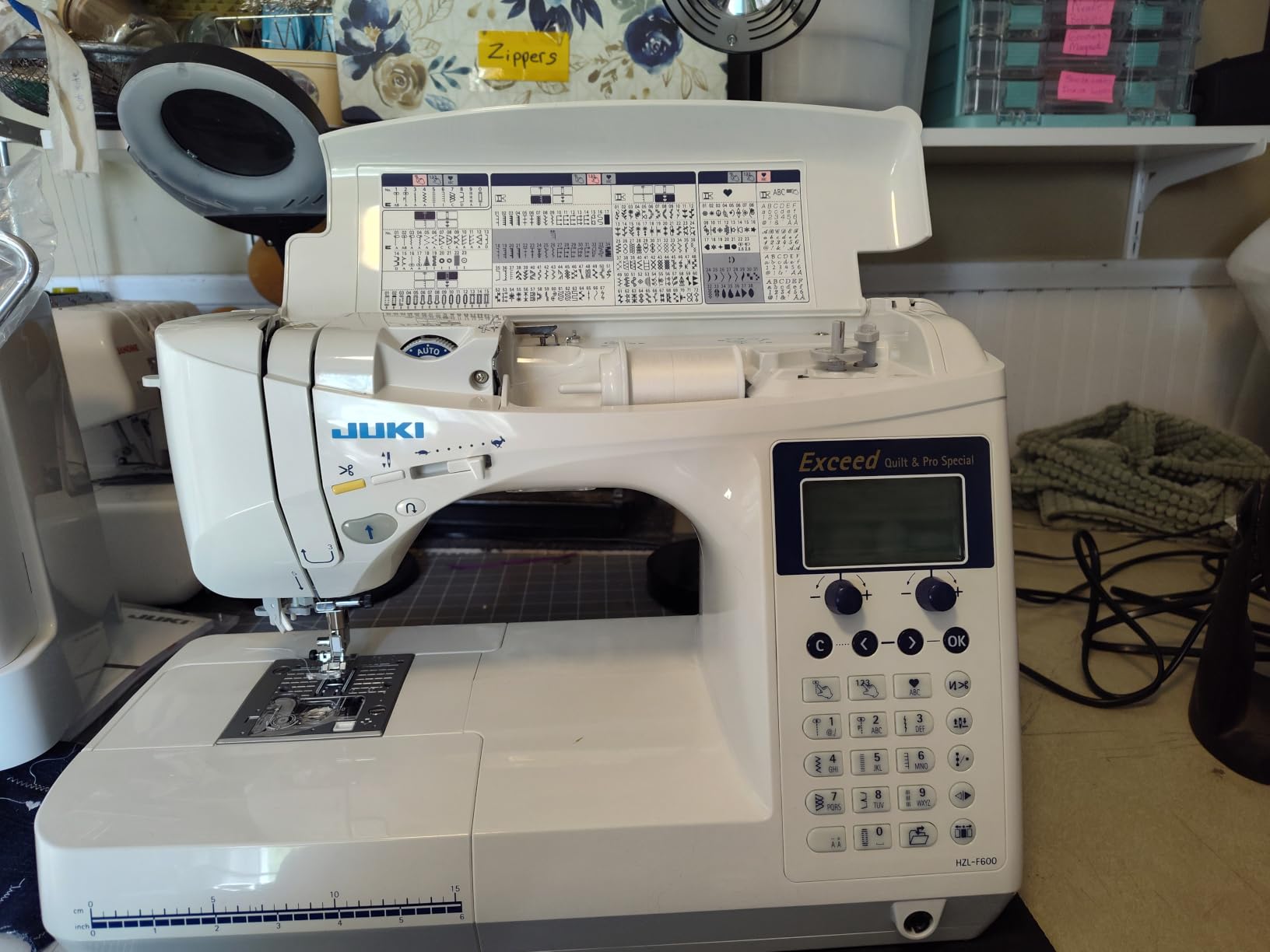 Juki HZL-F600 Computerized Sewing and Quilting Machine customer photo 1