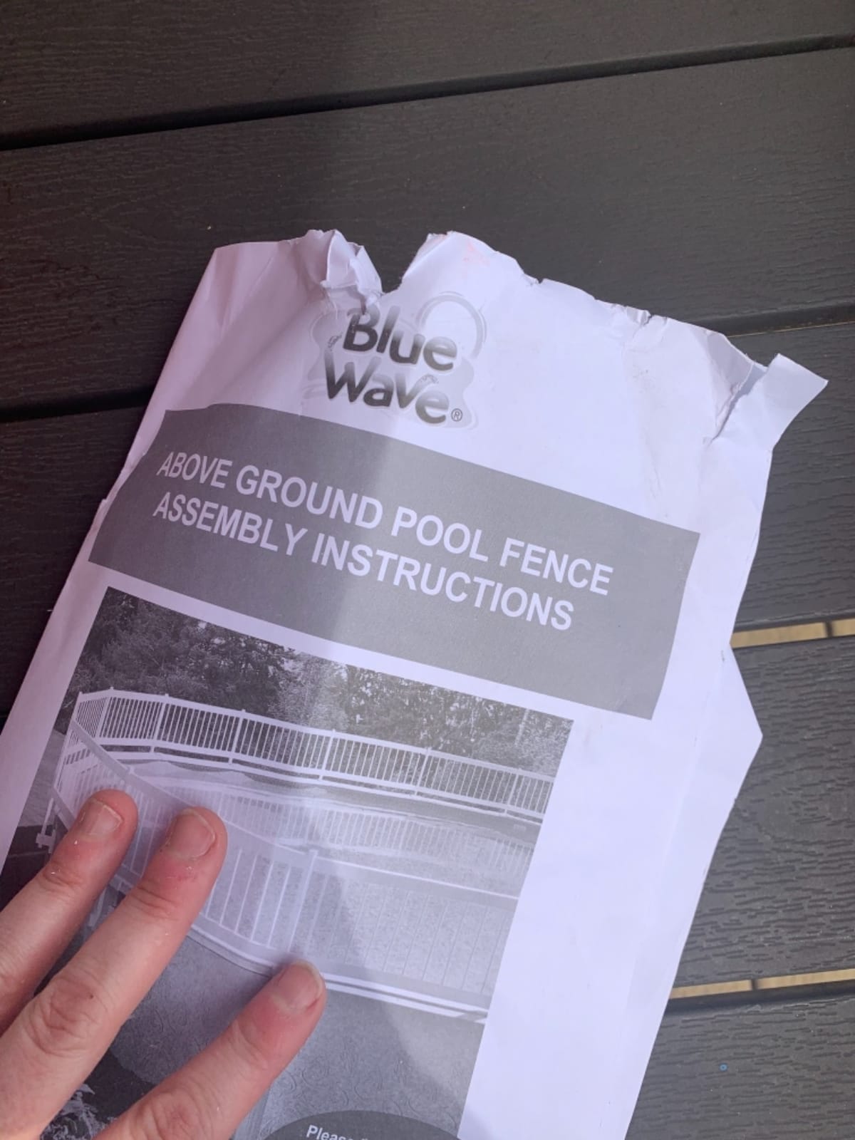 Blue Wave Above Ground Pool Fence Base Kit A, 8 Sections customer photo 2