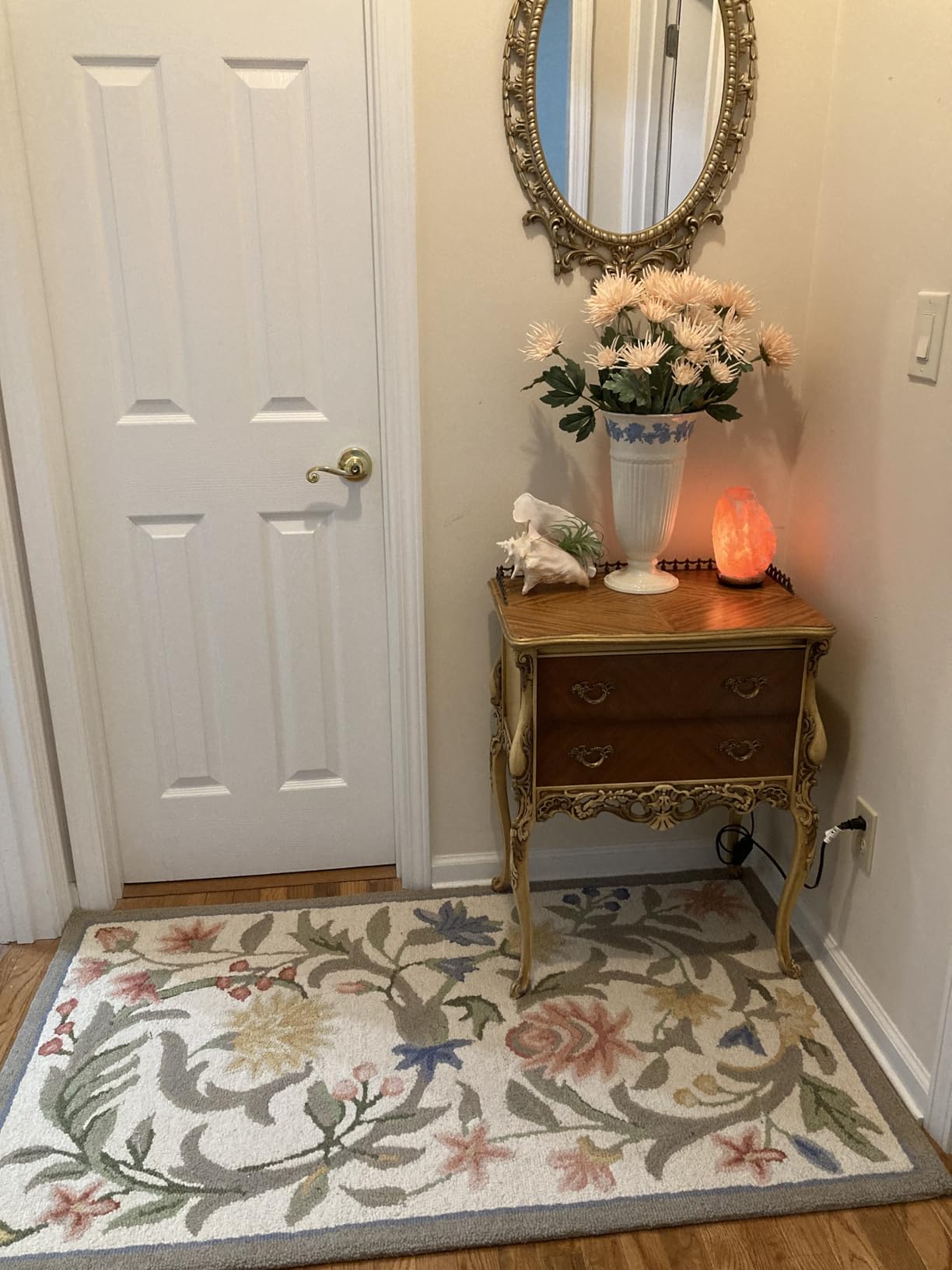 SAFAVIEH Chelsea Collection Area Rug - 9' x 12', Ivory, Hand-Hooked French Country Wool, Ideal for High Traffic Areas in Living Room, Bedroom (HK248A) customer photo 2