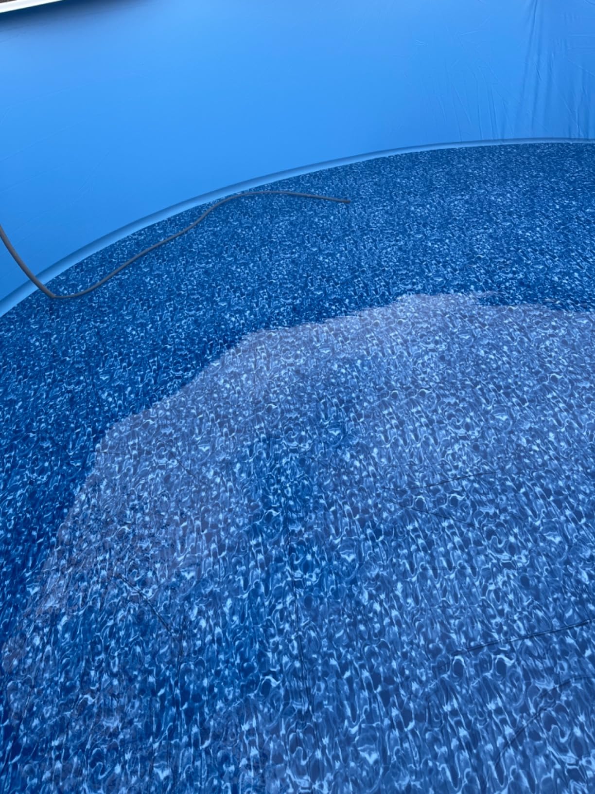 Swimline 24 Feet Round Overlap Above Ground Pool Liner Standard Gauge with Swirl Bottom Design and LamiClear Protection Against Fading, Blue customer photo 1
