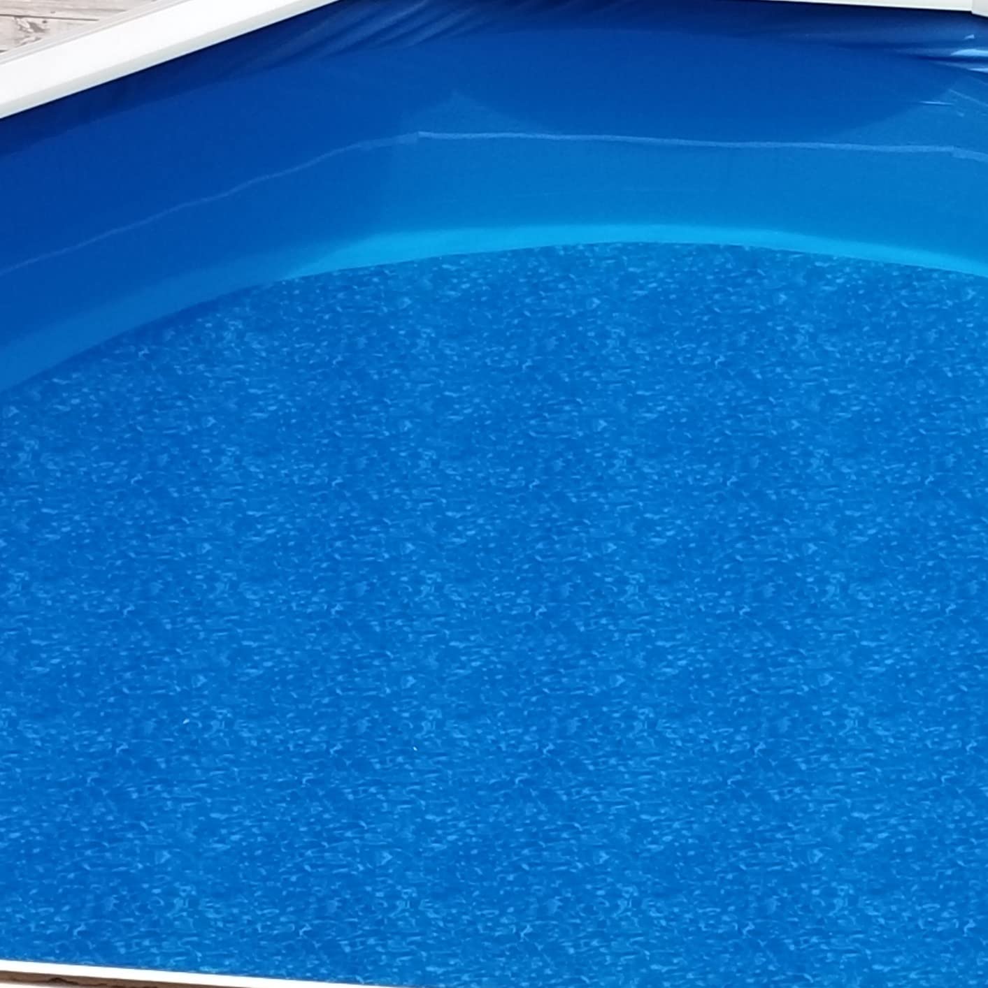 Swimline 24 Feet Round Overlap Above Ground Pool Liner Standard Gauge with Swirl Bottom Design and LamiClear Protection Against Fading, Blue customer photo 2