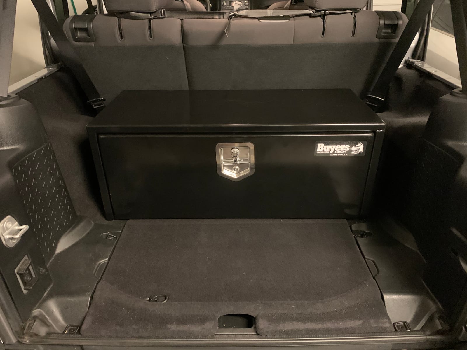 Buyers Products 1702310 Black Steel Underbody Truck Tool Box, 18x18x48 Inch | Truck Bed & Underbelly RV Storage Box, Locking T-Latch, Weather-Resistant, Heavy-Duty Flatbed Job Box, Made in USA customer photo 1