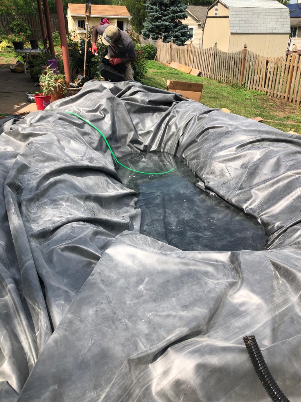 Simply Ponds 2100 GPH Water Garden Koi Pond Kit 15 x 20 Ft EPDM Liner customer photo 2