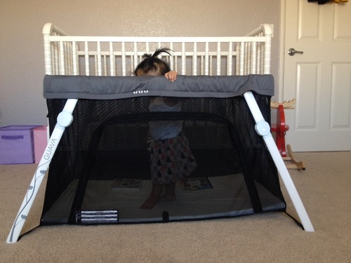 Guava Family Travel Crib, Lightweight Backpack Design, Certified Baby Safe Portable Crib, Folding Play Yard customer photo 2