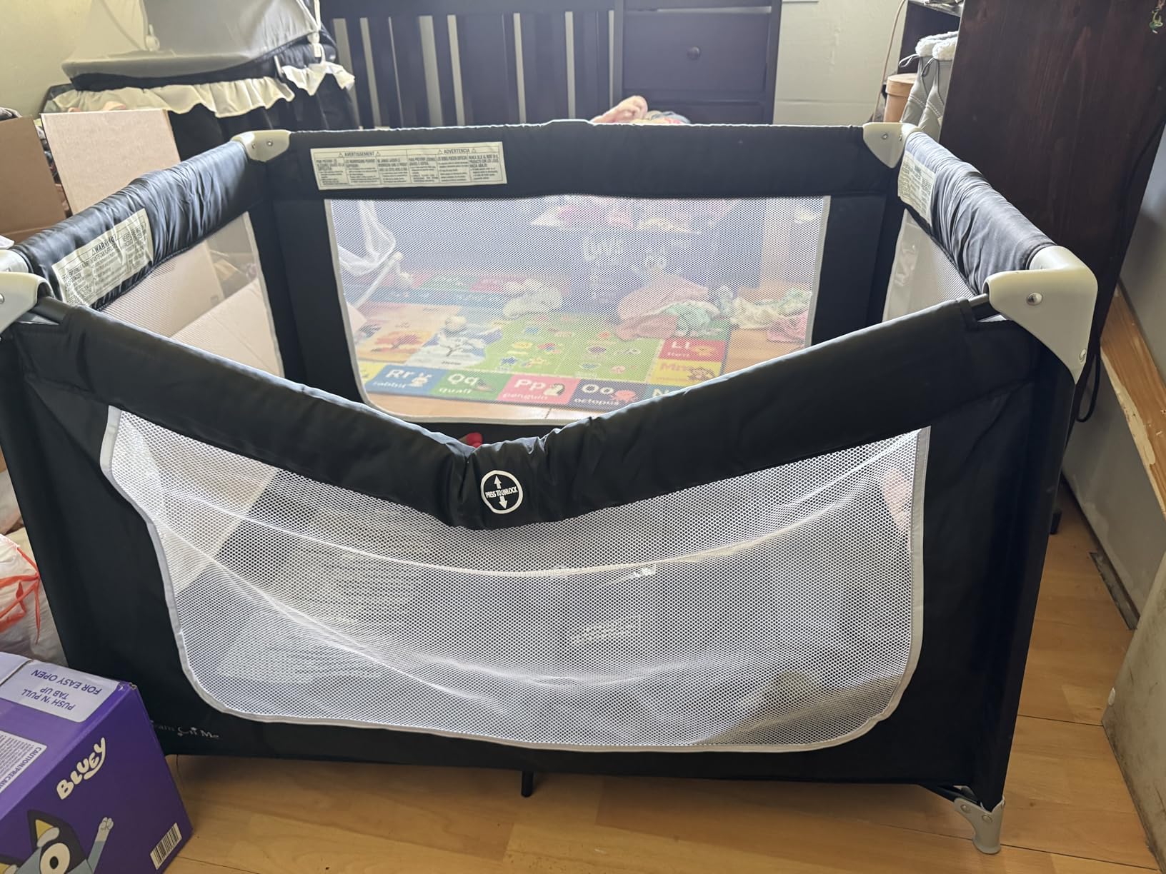 Dream On Me Zodiak Portable Playard, Compact for Travel, Carry Bag, Gray customer photo 1