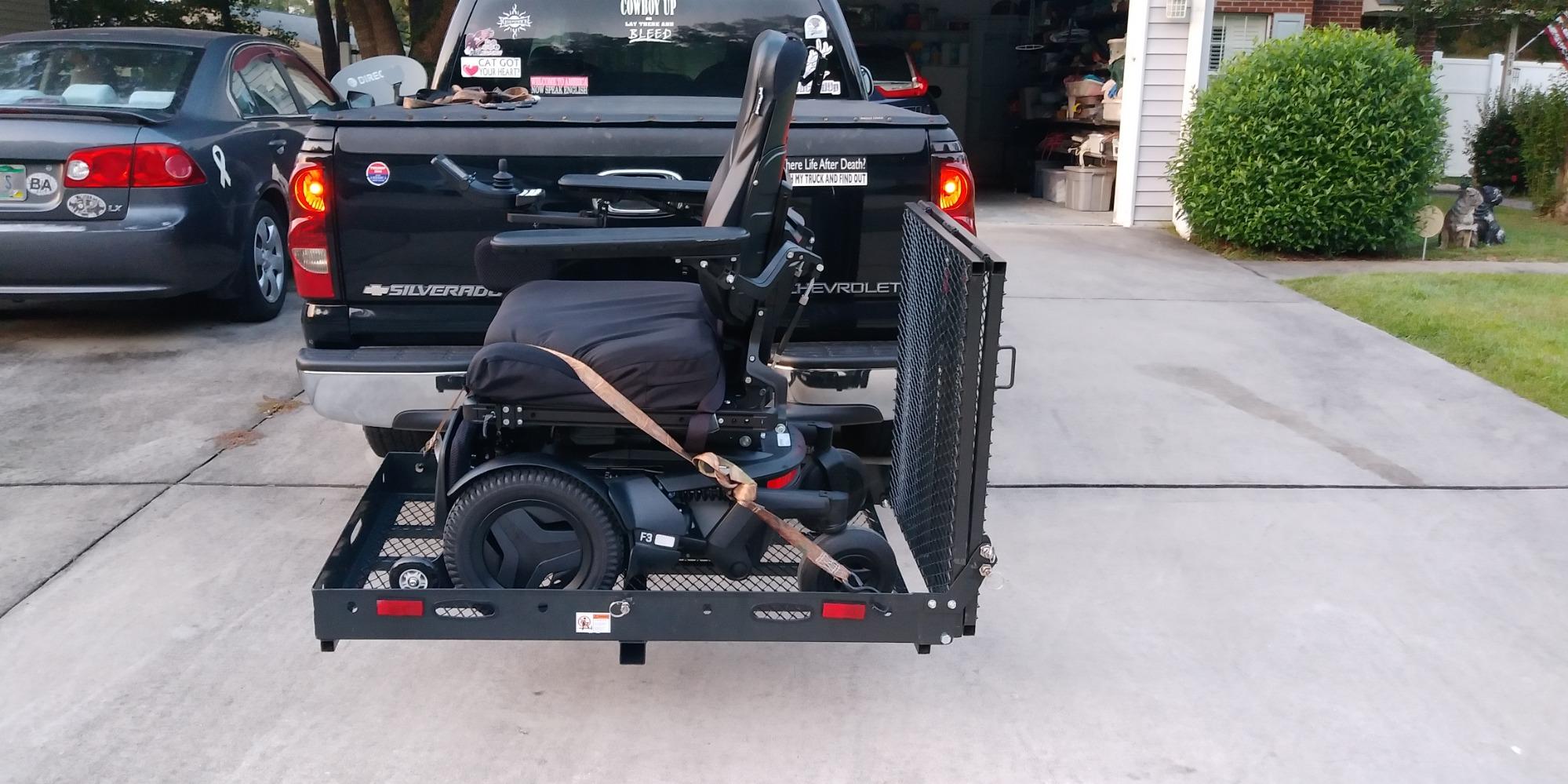Wheelchair Scooter Carrier for Car Truck SUV, Extra Long Ramp, 500 lb Cap customer photo 2