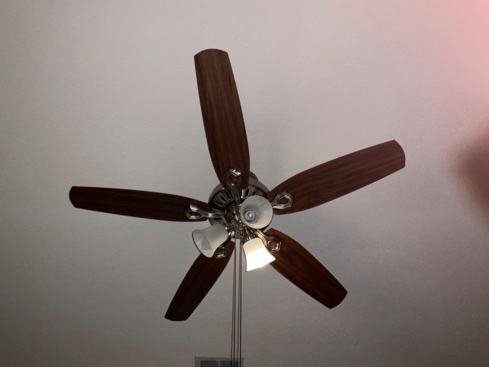 Hunter Builder, Indoor, Ceiling Fan, with LED Lights, 42 inch, Snow White customer photo 1