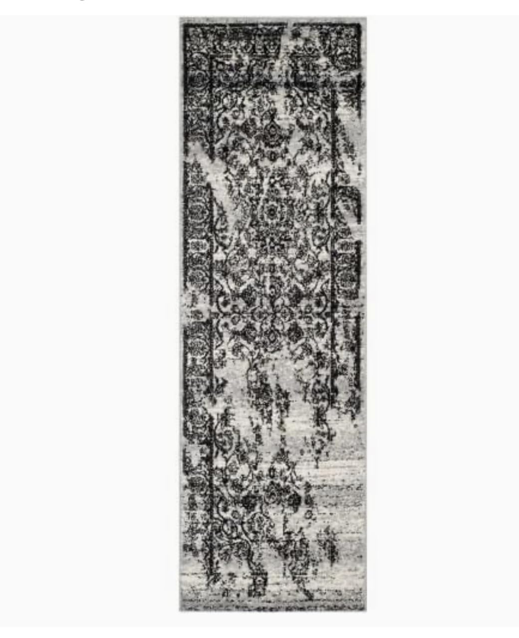 SAFAVIEH Adirondack Collection Area Rug - 10' x 14', Silver & Black, Oriental Distressed Design, Non-Shedding & Easy Care, Ideal for High Traffic Areas in Living Room, Bedroom (ADR101A) customer photo 2