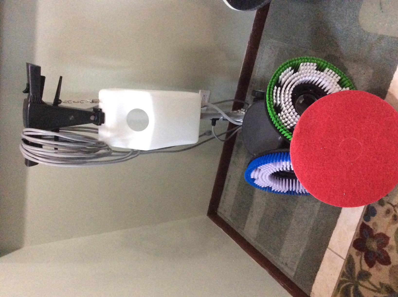 Industrial Floor Polisher Machine with (1 Tank + 2 Brushes + 1 Pad Holder) ,1.5 HP customer photo 1