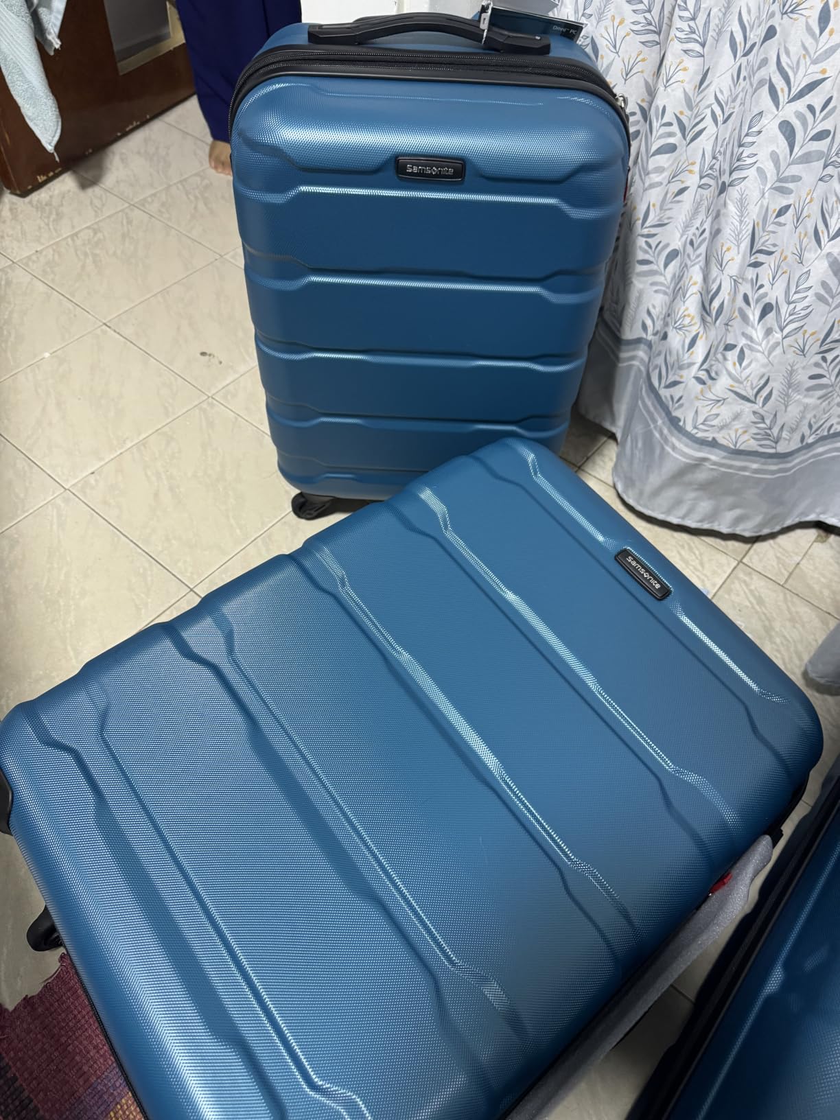 Samsonite Omni PC Hardside Expandable Luggage with Spinner Wheels, Teal, 3-Piece Set (20/24/28) customer photo 1