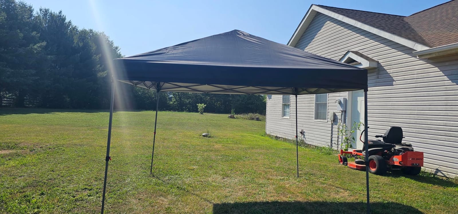 ABCCANOPY Pop Up Canopy - Outdoor Patio Portable Canopy Tent Heavy Duty for Backyard and Deck with 4 Sandbags(Black, 10x10) customer photo 2