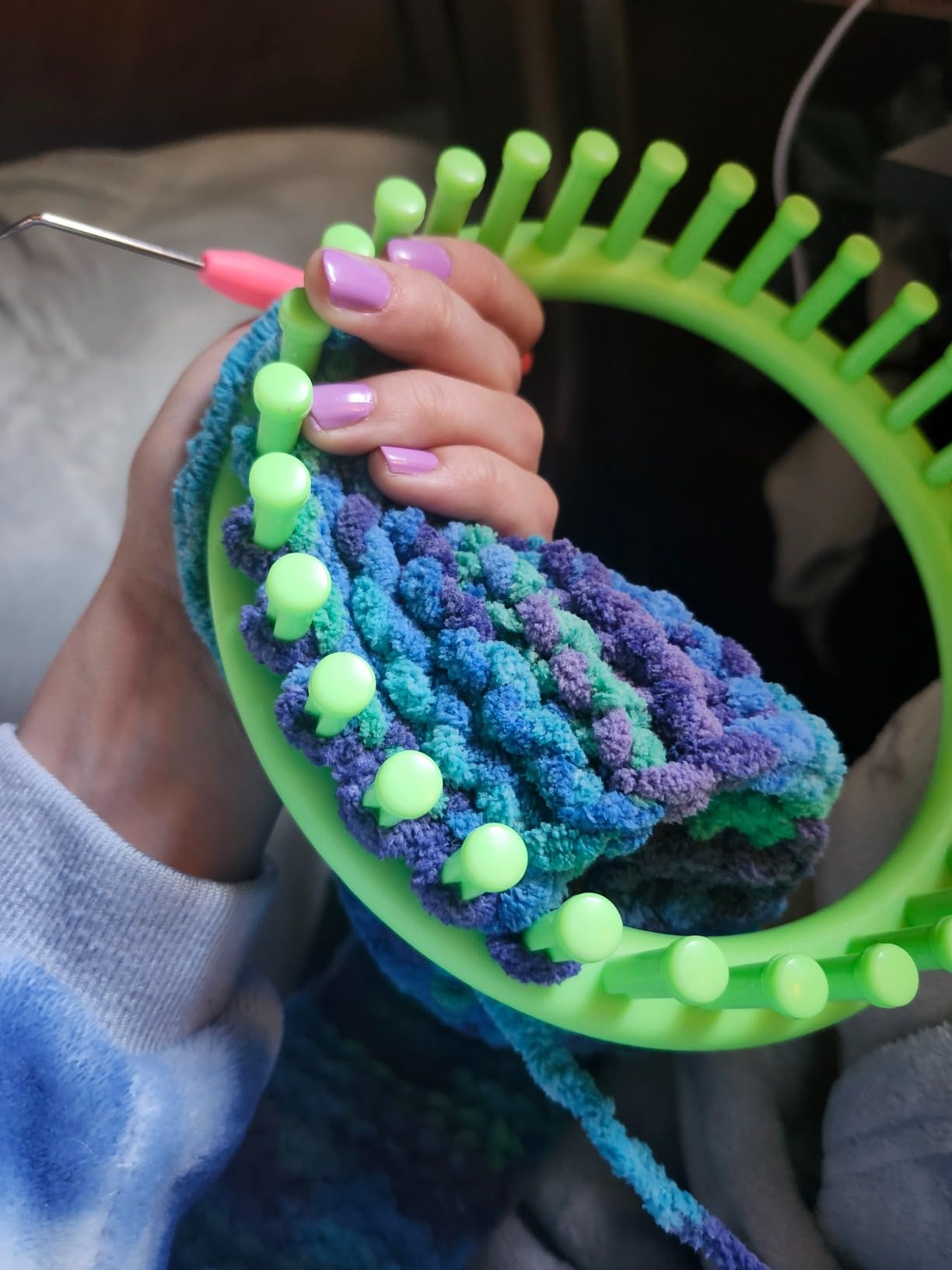 READAEER Round Knitting Looms Set Craft Kit Tool with Hook Needle and Pompom Maker customer photo 1