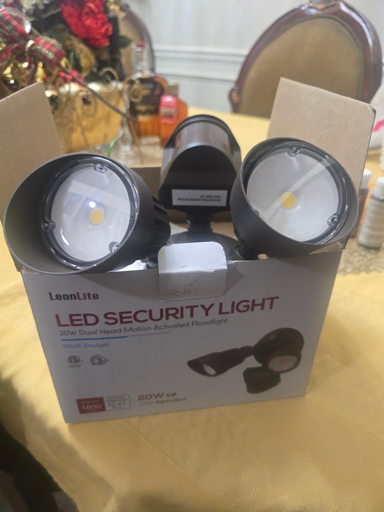 LEONLITE Motion Sensor Security Lights Dusk to Dawn IP65 5000K Bronze customer photo 1