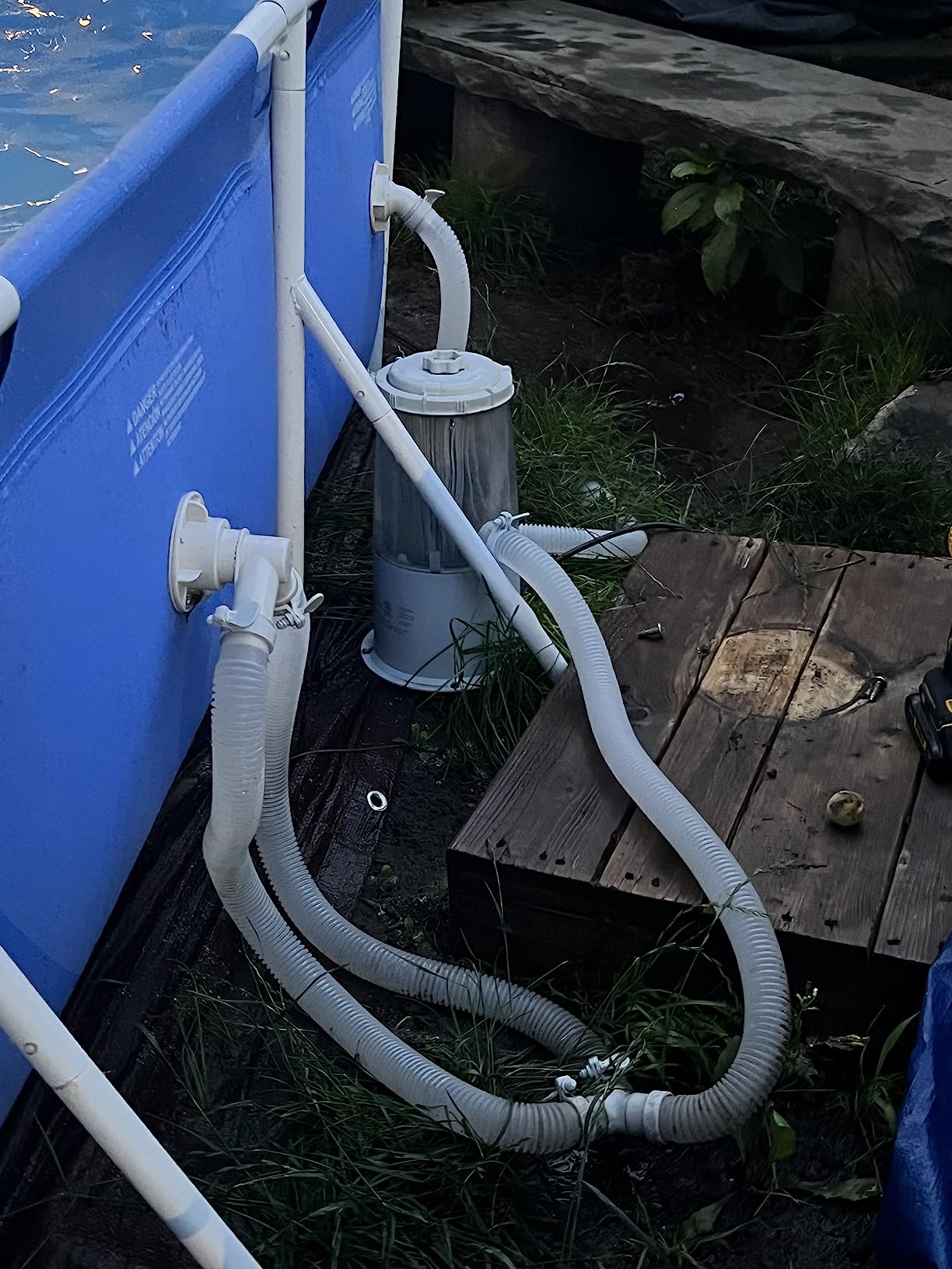 Swimline Sand Filter Pump for Above Ground Pool - 14'', 0.45THP, 2400 GPH Pump Flow Rate, 4 Way Multi Port Valve, Easy Installation customer photo 1