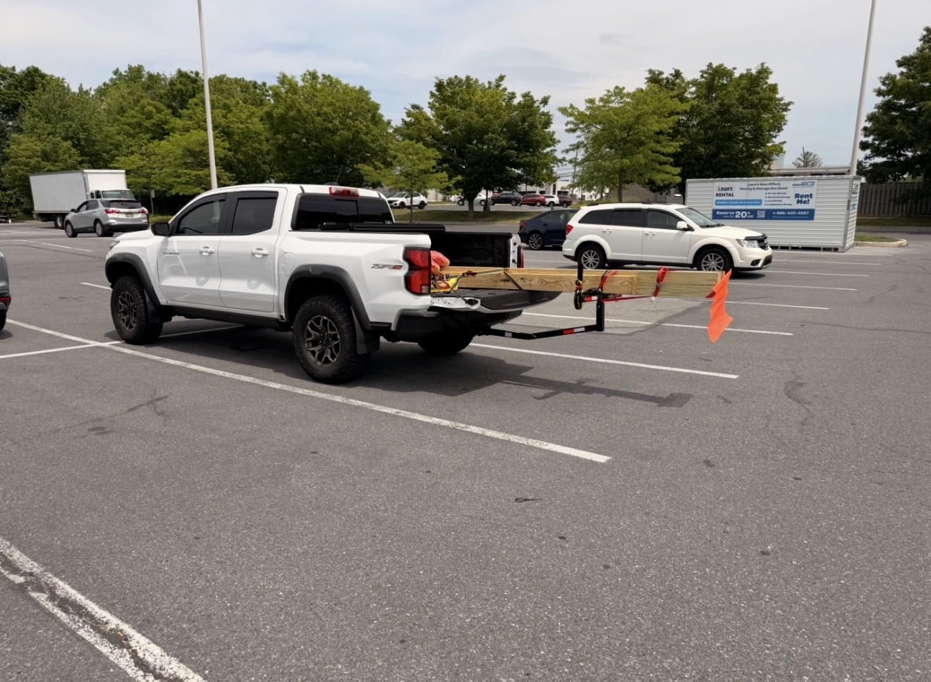 MaxxHaul 70231 Hitch Mount Pick Up Truck Bed Extender For Ladder, Rack, Canoe, Kayak, Long Pipes and Lumber) , Black , 37 x 19 x 3 inches customer photo 1
