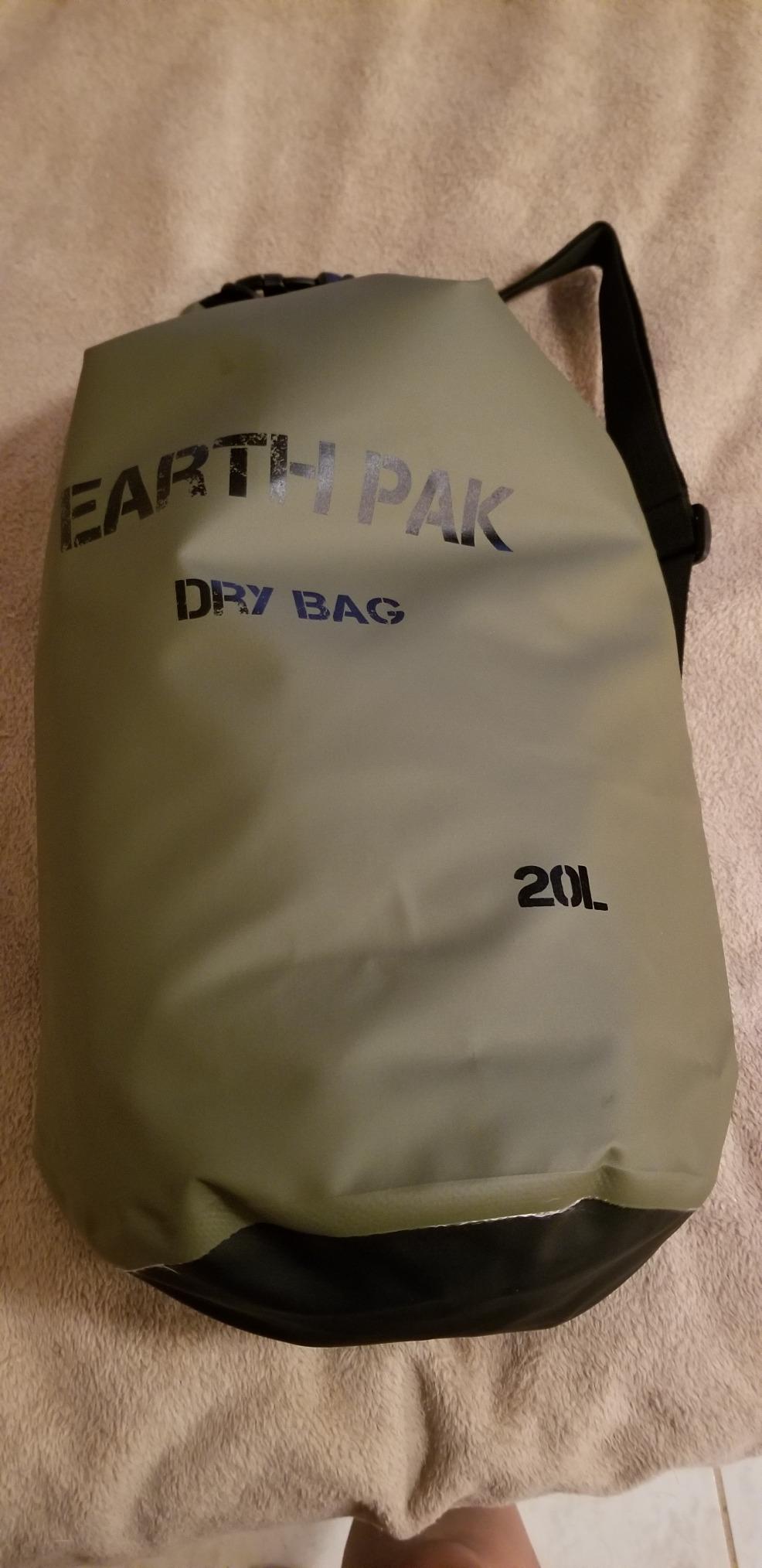 Earth Pak Waterproof Dry Bag - Roll Top Waterproof Backpack Sack Keeps Gear Dry for Kayak with Waterproof Phone Case customer photo 2
