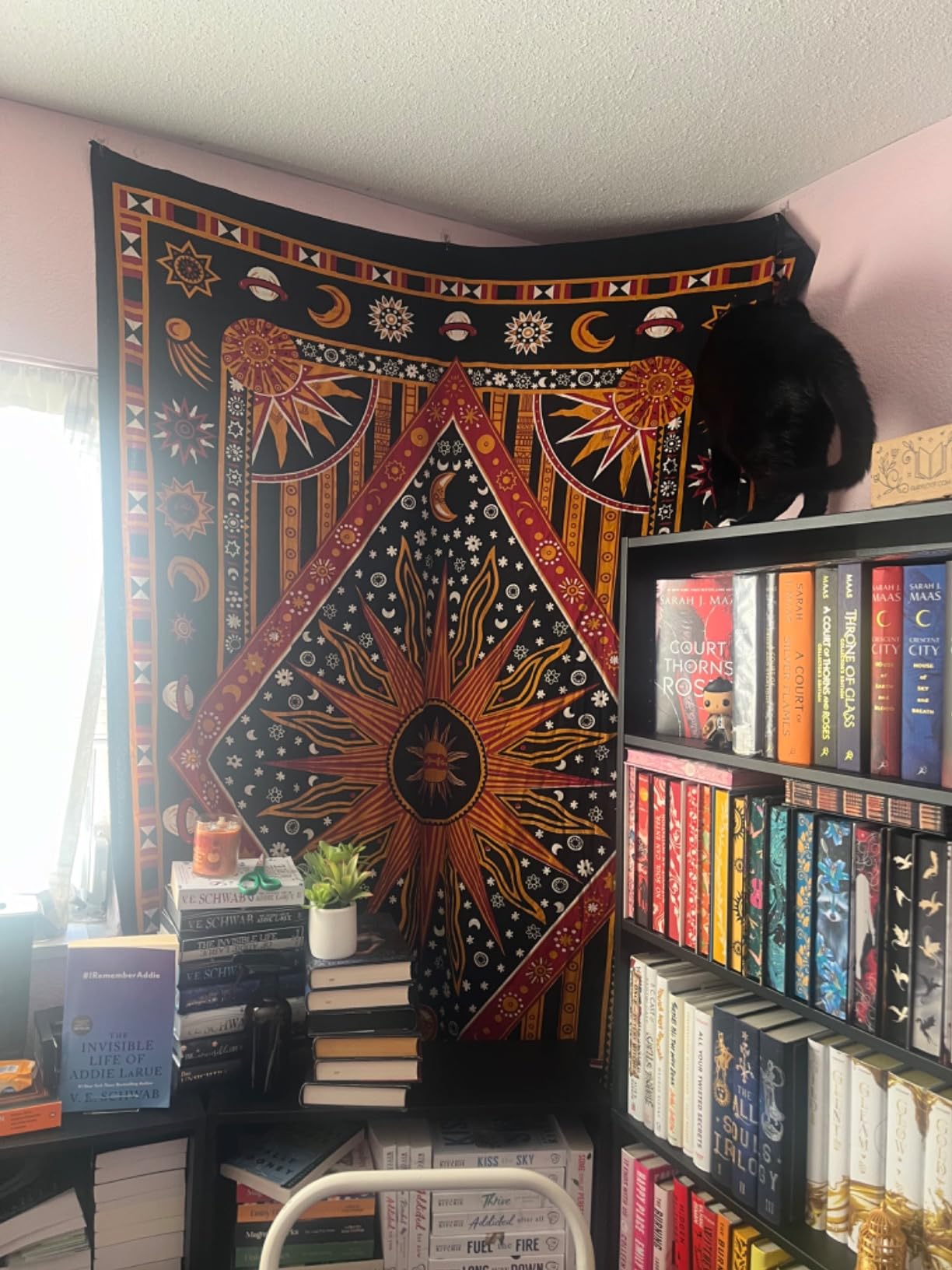 The Boho Street Turquoise Tree of Life Twin Size Indian Bohemian Wall Art - Mandala, Hippie Tapestries Psychedelic Boho Tapestry, Wall Hanging for Bedroom (52x82 Inches) customer photo 2
