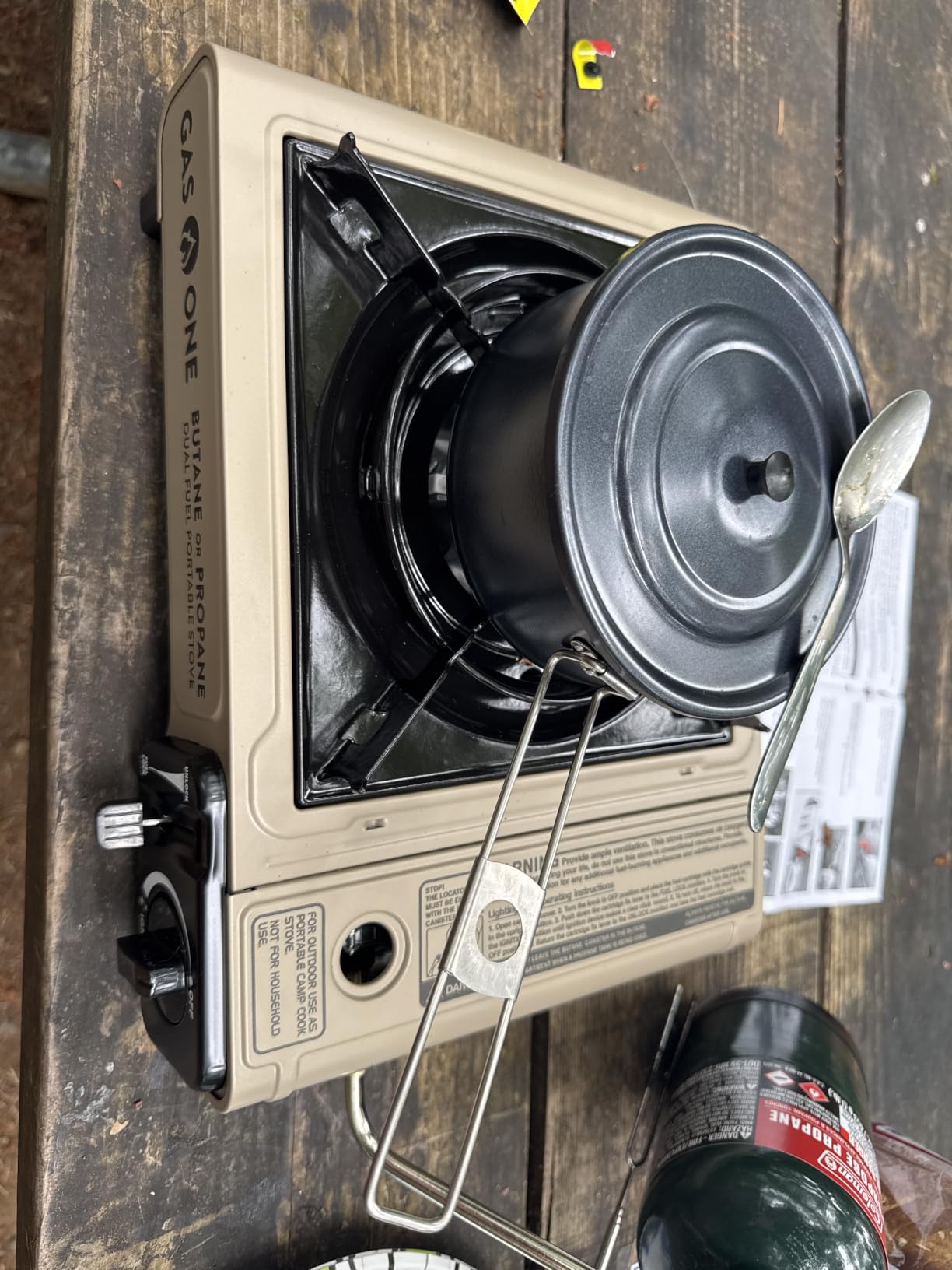 Gas One GS-3400P Propane or Butane Stove Dual Fuel Stove Portable Camping Stove - Patented - with Carrying Case Great for Emergency Preparedness Kit customer photo 1