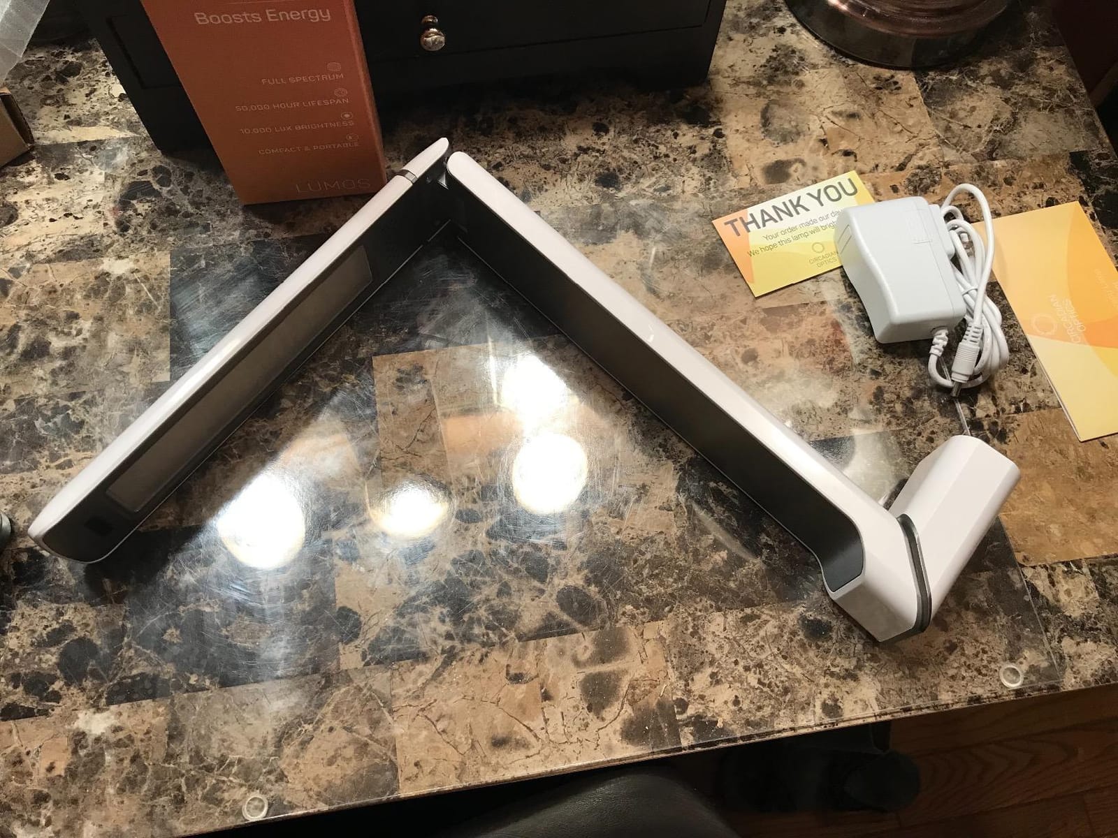 Circadian Optics Lumos 10,000 Lux Light Therapy Lamp | Seen On Shark Tank customer photo 2