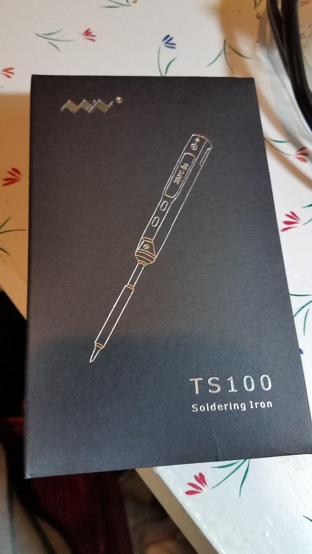 Original TS101 Soldering Iron Station Kit Upgraded from TS100 DC 65W PD 45W Power Programmable Smart Mini Electric Portable Soldering Pen with B2 Solder Tip USB Type C Cable customer photo 1