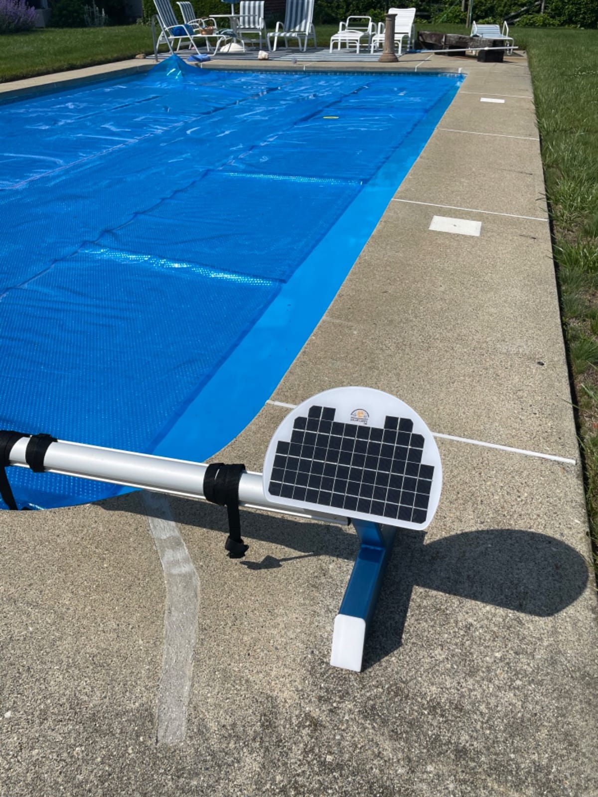 Automatic Motorized Solar Blanket Cover Reel/Roller for Pools up to up to 21x45ft customer photo 1