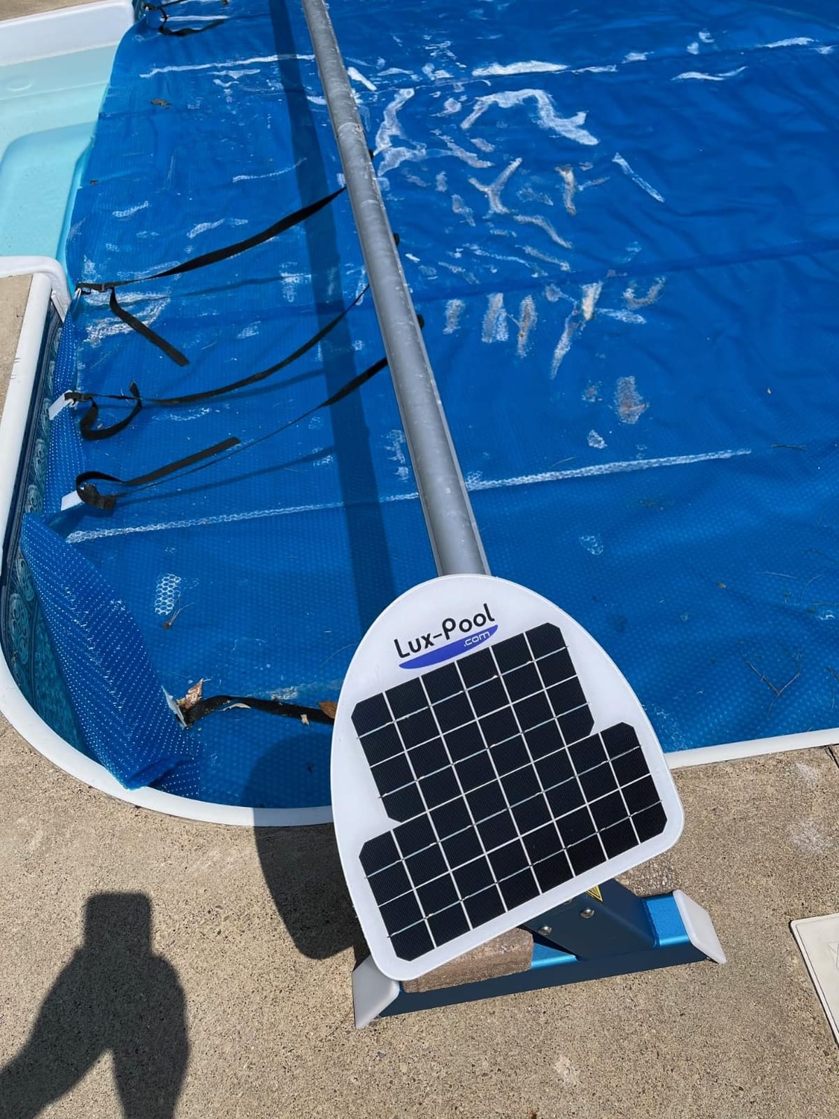 Automatic Motorized Solar Blanket Cover Reel/Roller for Pools up to up to 21x45ft customer photo 2