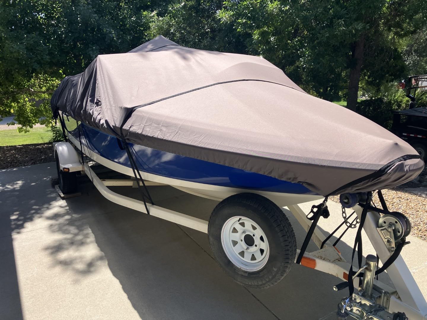 Classic Accessories StormPro Heavy-Duty Boat Cover, Fits Boats 12 ft - 14 ft Long x 68 in Wide customer photo 2