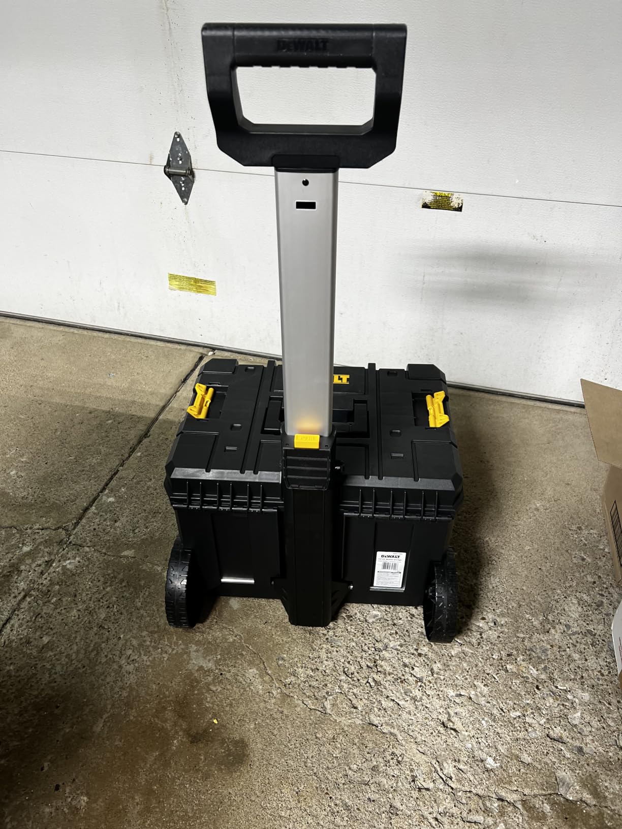 DEWALT Tool Box with Wheels Modular, Large Rolling Tool Box With Telescopic Handle, Portable Carrier Deep Stackable TSTAK Storage (DWST17820) customer photo 1